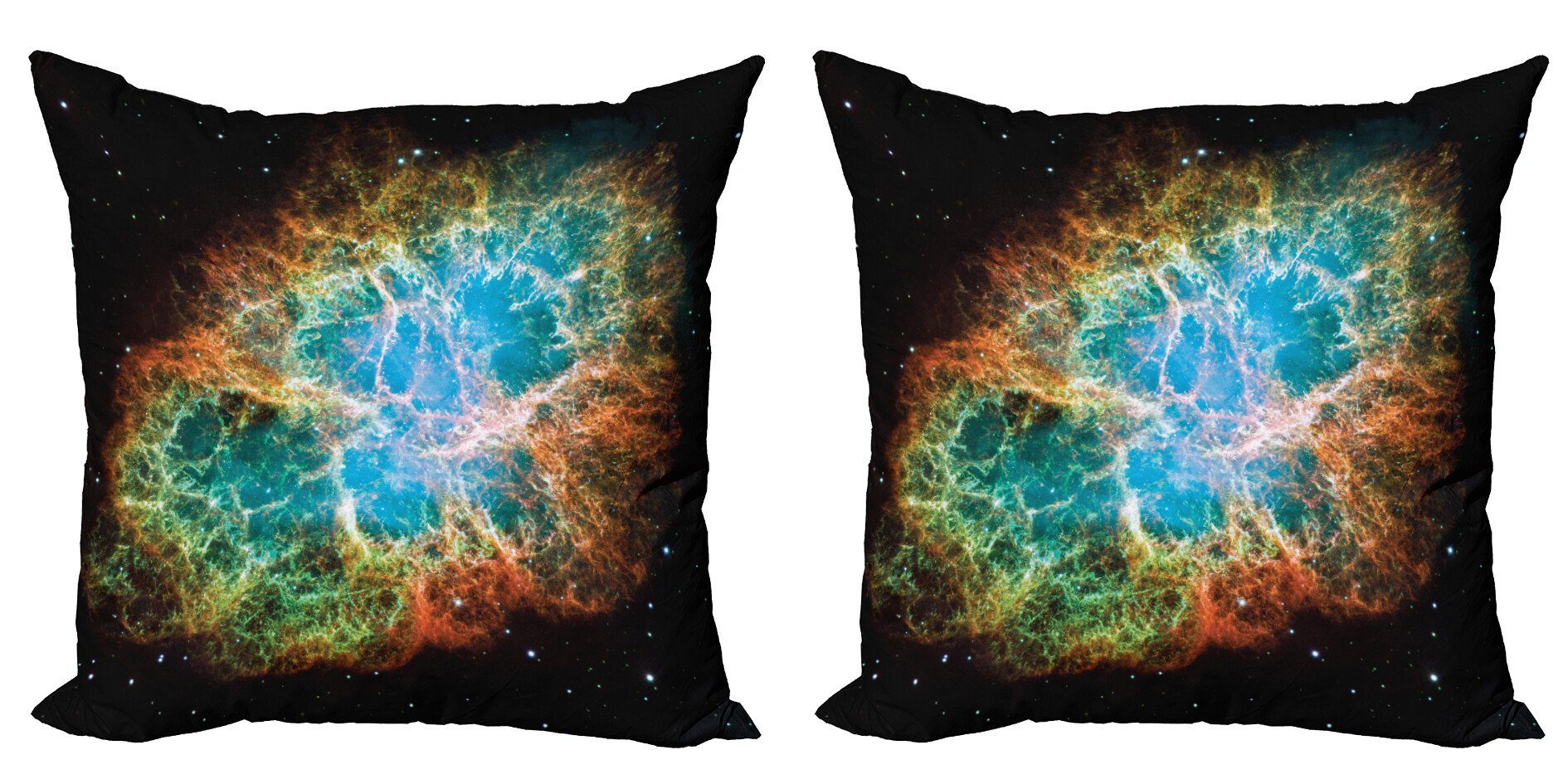 Nebel Accent (2 Stück), Doppelseitiger Abakuhaus Modern Digitaldruck, Cosmos Kissenbezüge Supernova Sterne