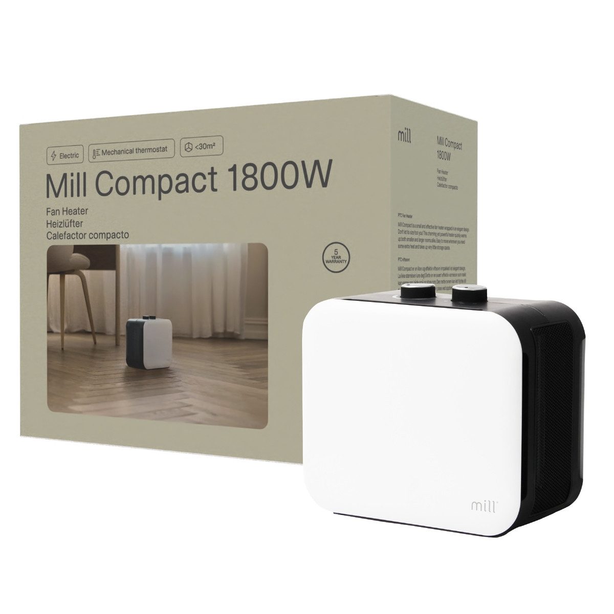 MILL Konvektor Compact fan heater, 1800 günstig online kaufen