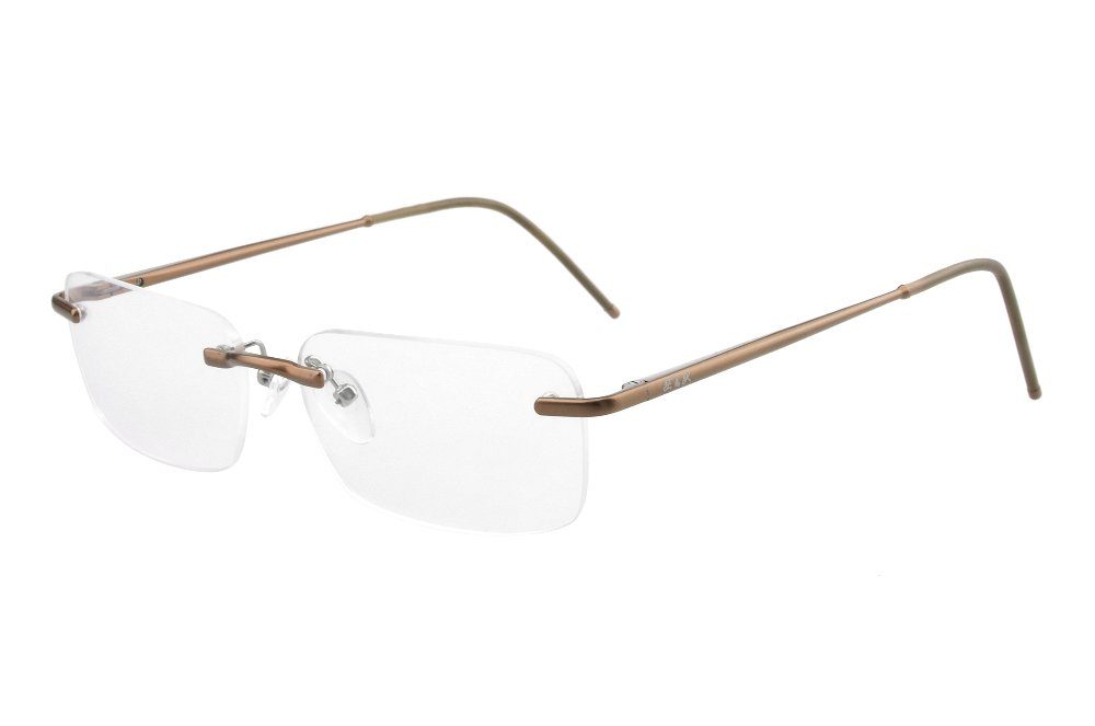 Edison & King Lesebrille Free, entspiegelt - randlose Brille mit dünnen Metallbügeln