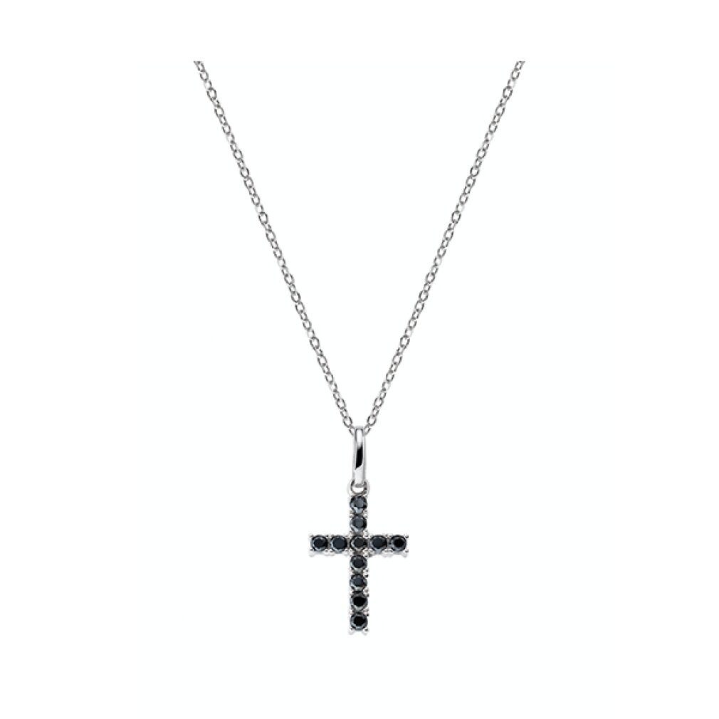 Amen Kette mit Einhänger Original silver necklace with zircons Cross CRBN03 (chain, pendant)