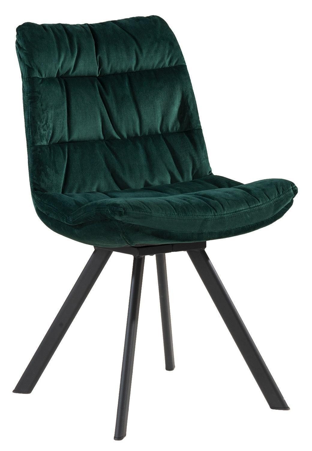 Stuhl Stuhl, Samt, Grün, B 52 cm, T 51 cm