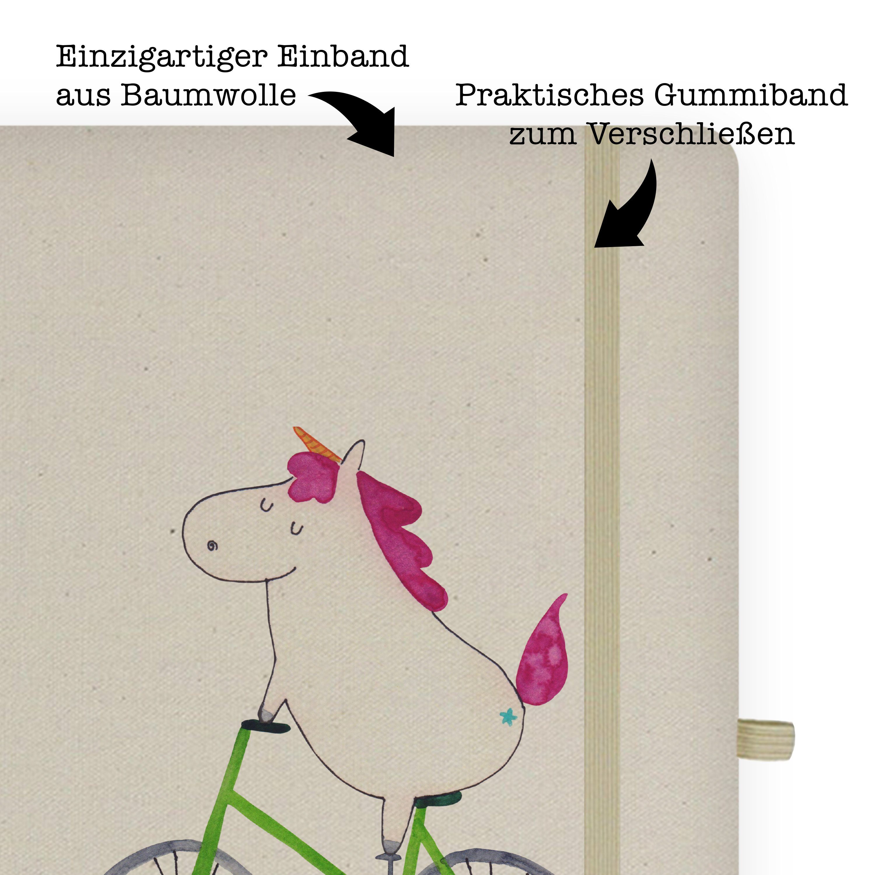 Mrs. Konfetti, Einhorn Mr. Mrs. Tage - & Einhörner, Radfahrer Transparent Panda Mr. - Geschenk, Panda Notizbuch &