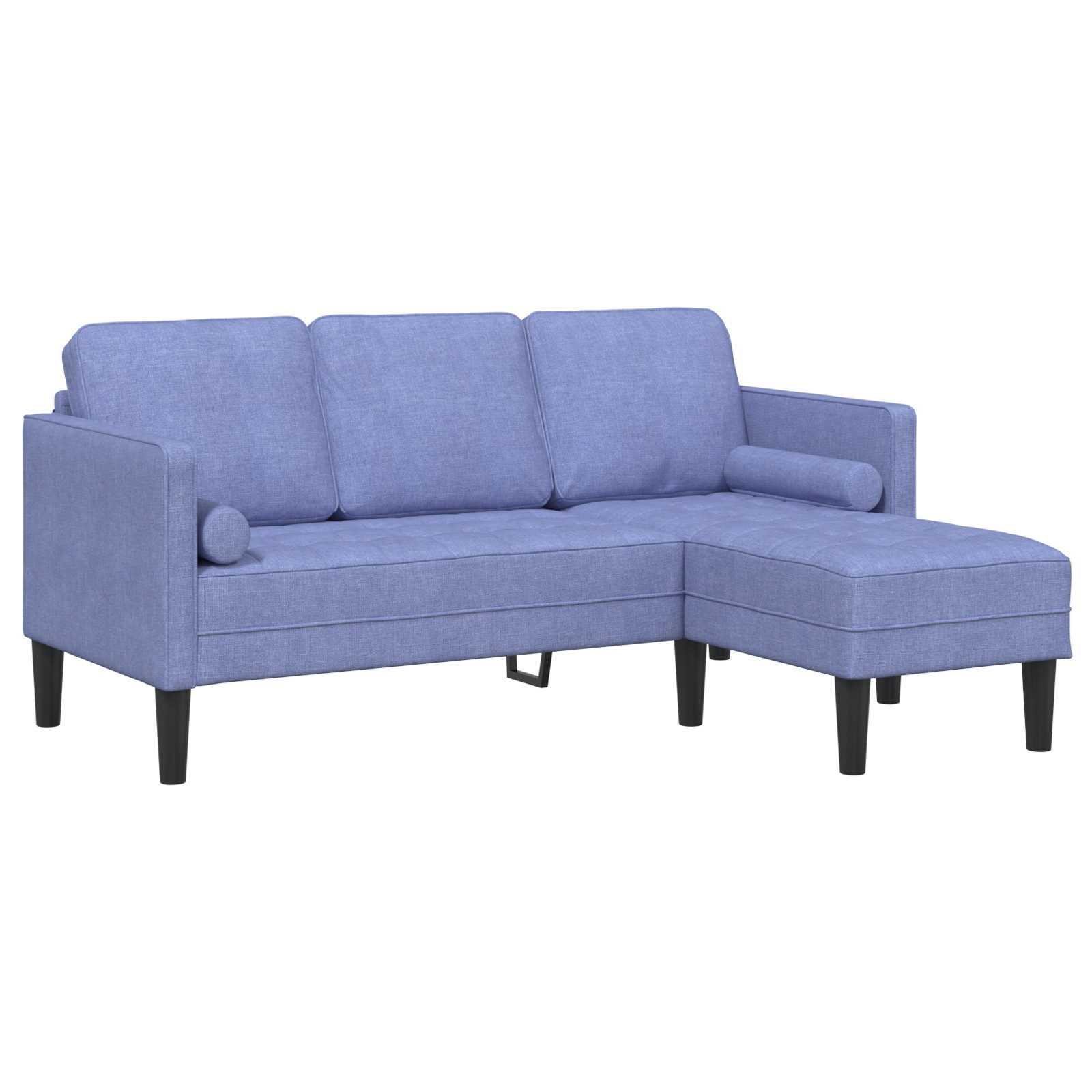 vidaXL Sofa Sofa 3-Sitzer L-Form Jeansblau günstig online kaufen