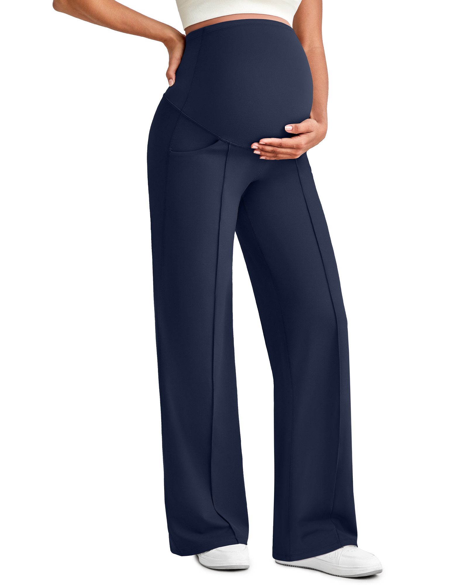G4Free Umstandshose G4Free Damen Breites Bein Entspannende Yogahose Bauch-P günstig online kaufen