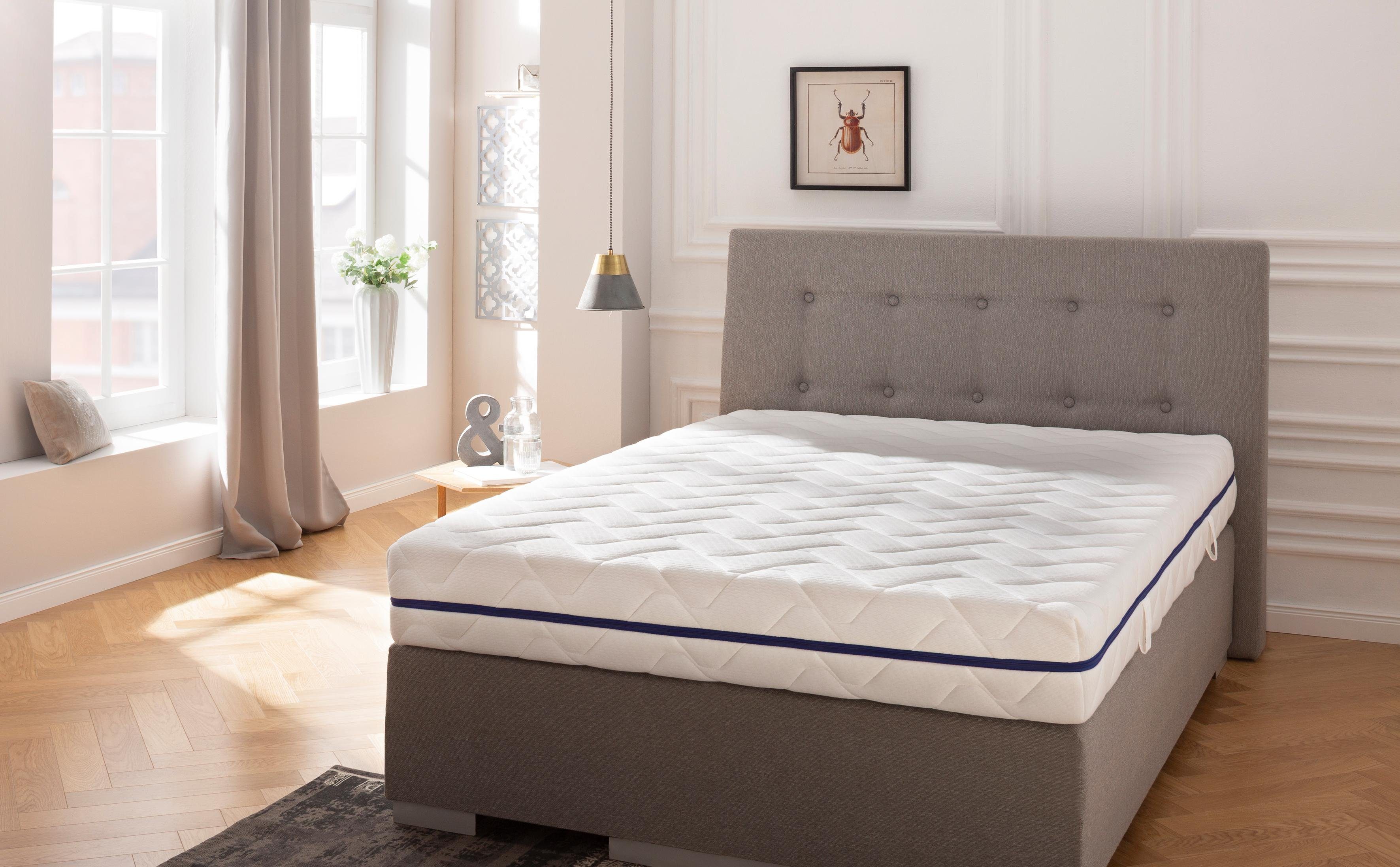 Komfortschaummatratze »Libretto«, Breckle, 22 cm hoch, Raumgewicht: 28, 7-Liegenzonen, Massageeffekt dank Wellenschnitt, Made in Germany