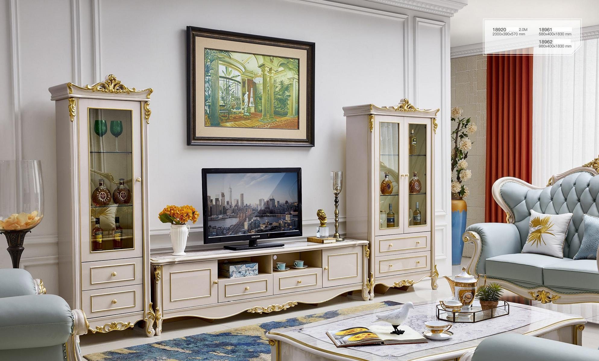 JVmoebel Vitrine Glas Schrank Wohnzimmer Schaufenster günstig online kaufen