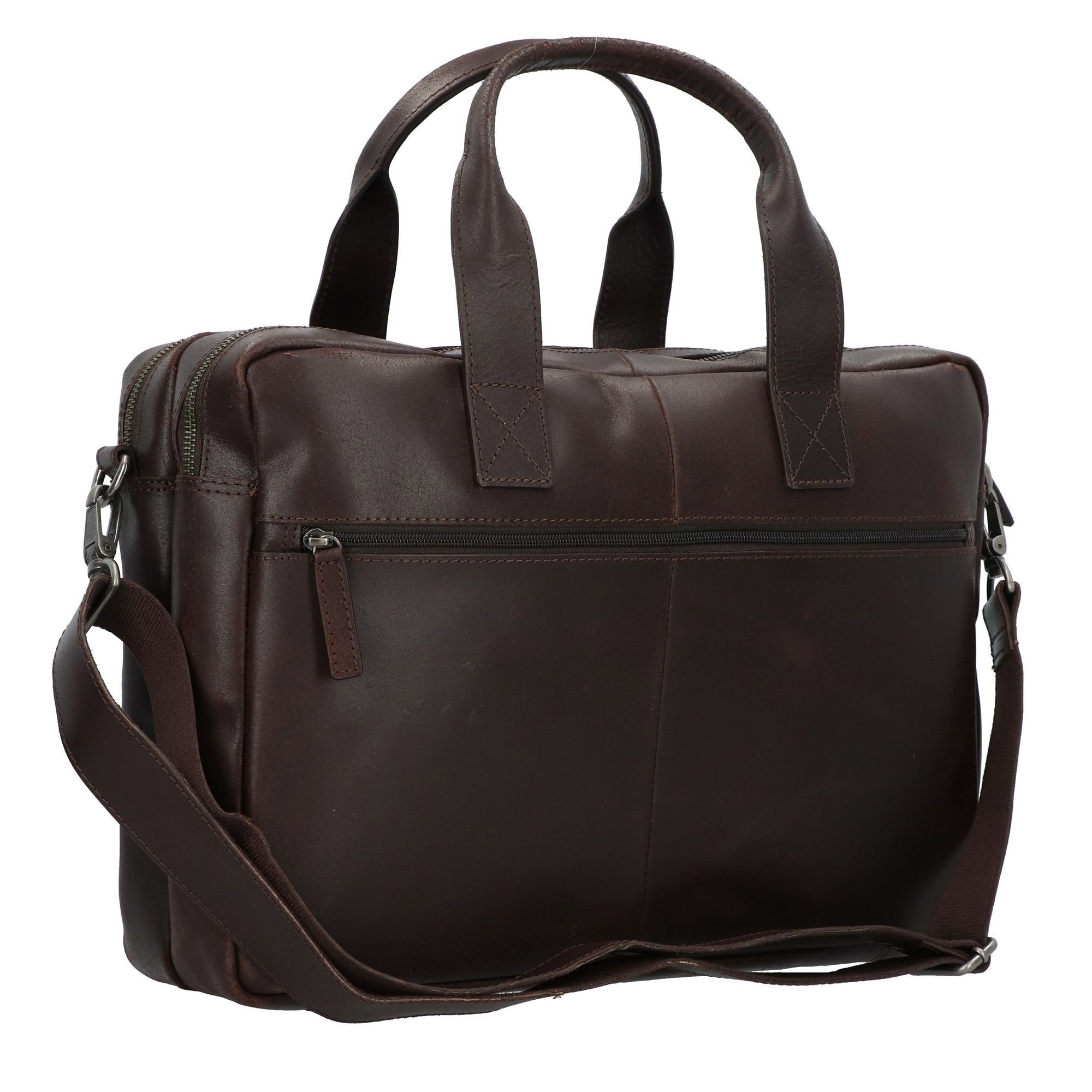Burkely Aktentasche Vintage, Leder