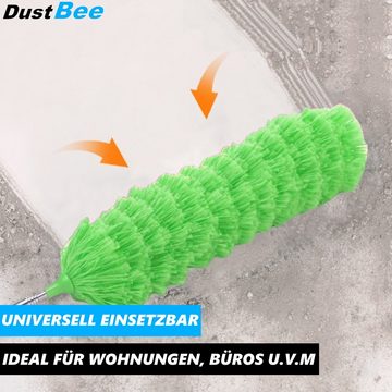 MAVURA Staubwedel DUSTBEE XXL Teleskop Staubwedel Staubfänger Staubwischer (Staubmagnet Staubbiene), Mikrofaser Staub Wischer waschbar 252cm lang ausziehbar