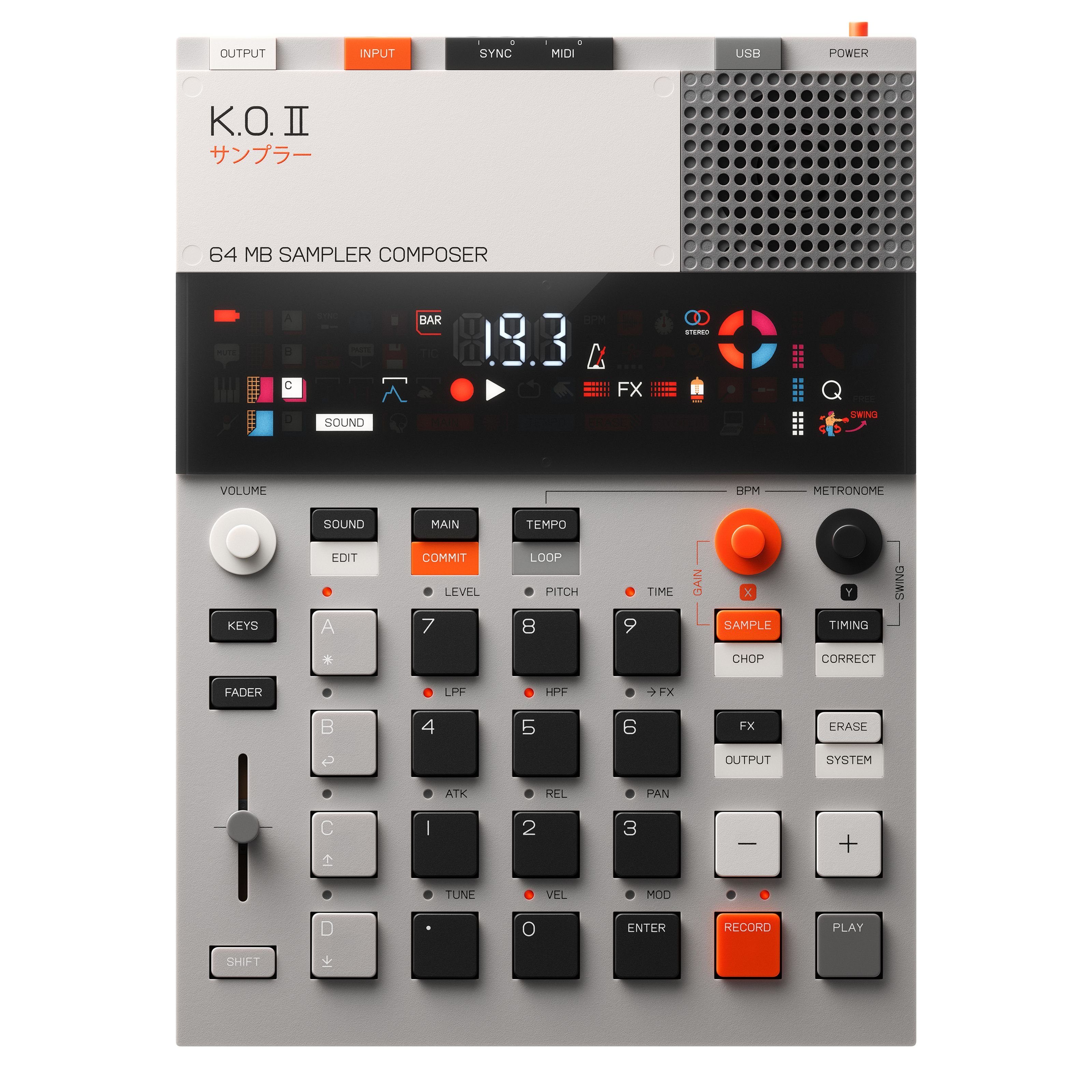 Teenage Engineering Synthesizer (Groove-Tools, Sampler), EP-133 K.O. II - Sampler