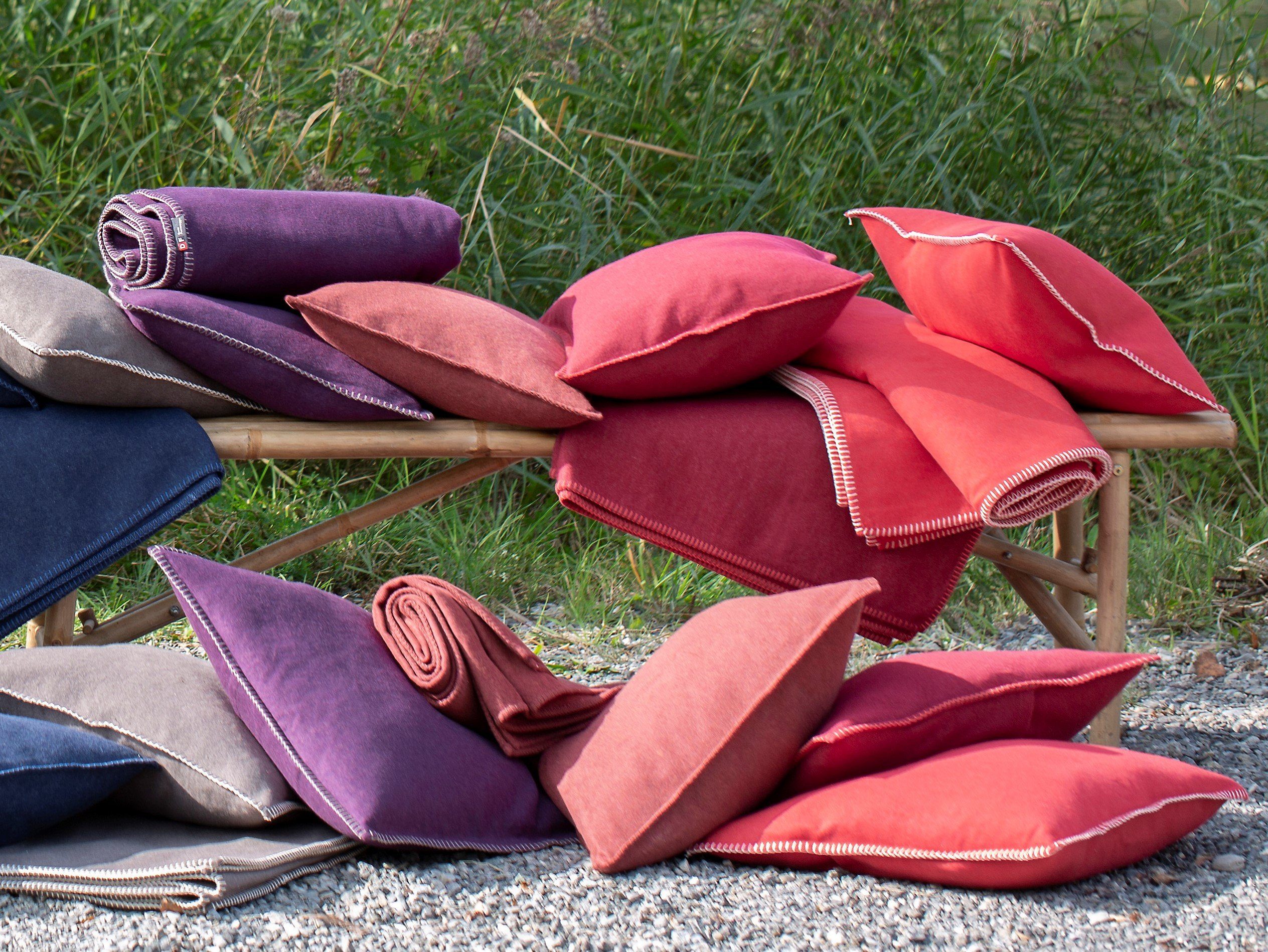 DAVID FUSSENEGGER Kissenbezug Kissenhülle Sylt 'Uni', Flanell günstig online kaufen