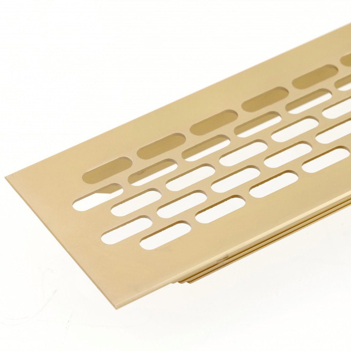 MS Beschläge Lüftungsgitter Belüftungsgitter Alu Stegblech 60x484mm Türlüftung