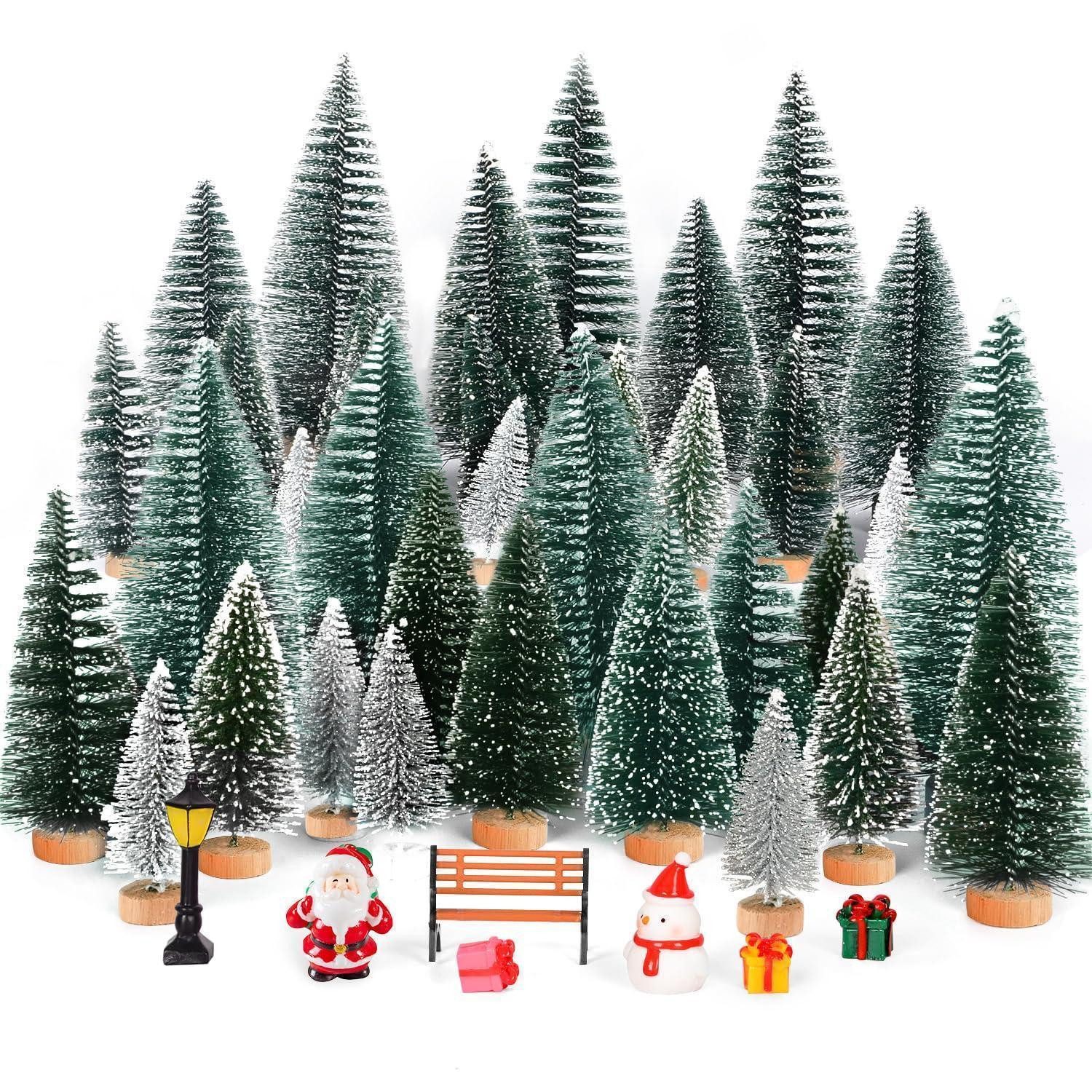 LuxusKollektion Künstlicher Weihnachtsbaum Mini Weihnachtsbaum Set 18teilig