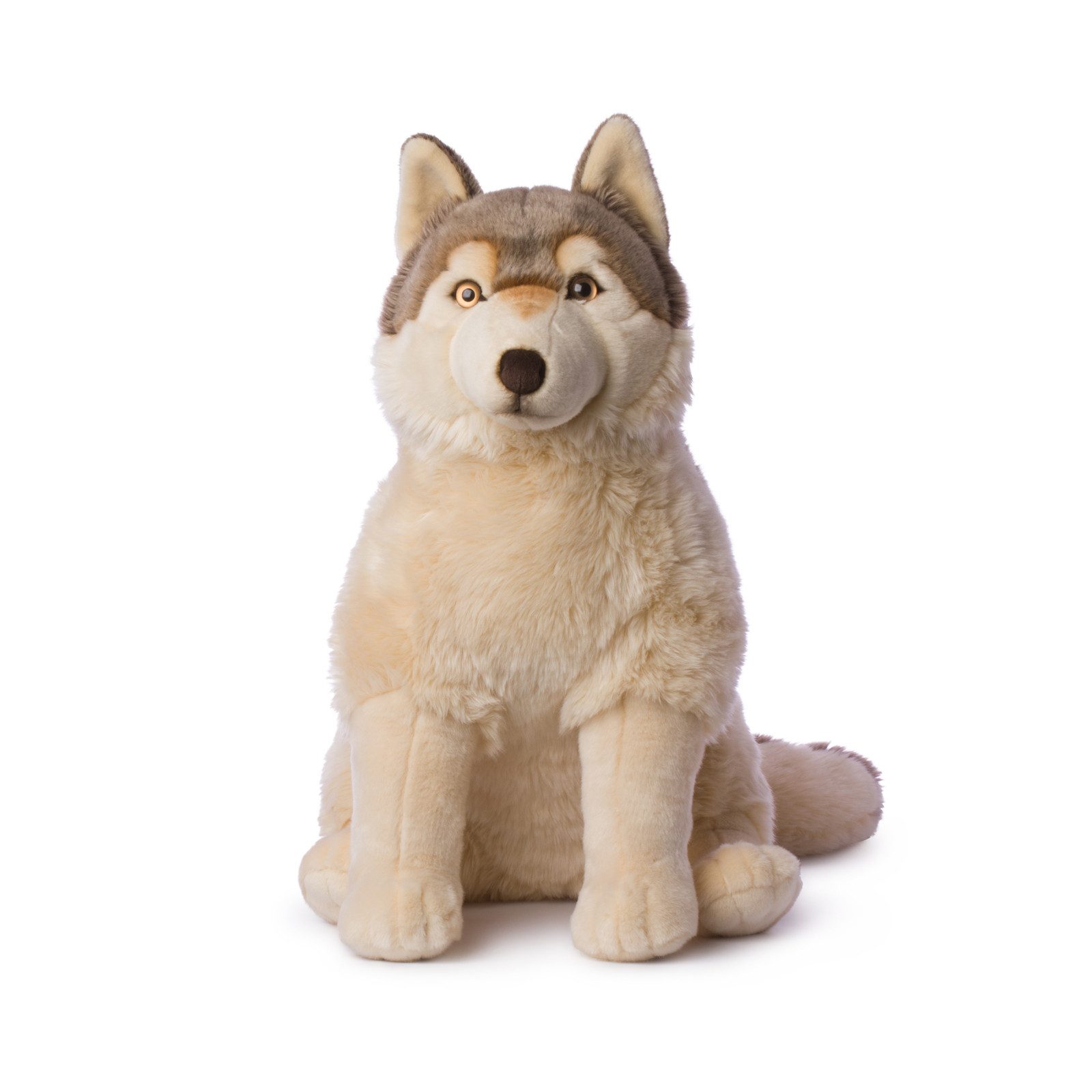 Kuscheltier Plüschtier - Wolf (sitzend, 70cm)