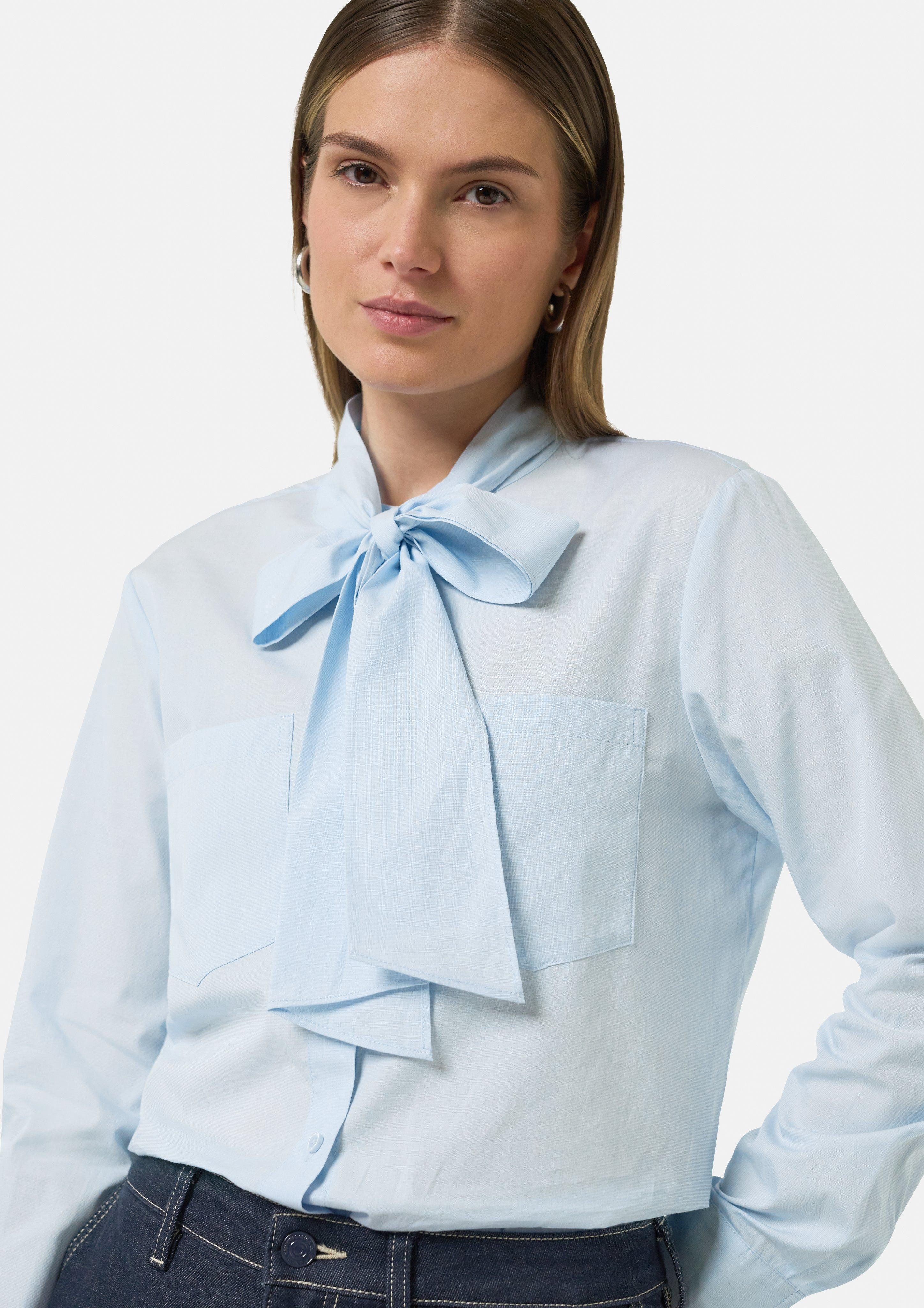 comma casual identity Langarmbluse Baumwollbluse mit günstig online kaufen