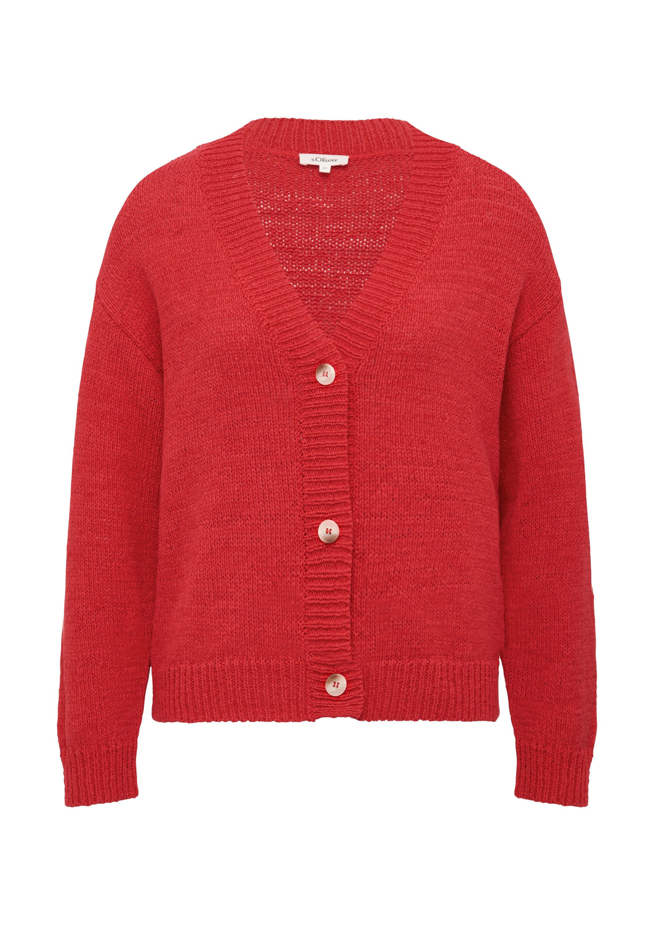 s.Oliver Cardigan Strickjacke Strickjacke im Relaxed Fit mit Knöpfen günstig online kaufen