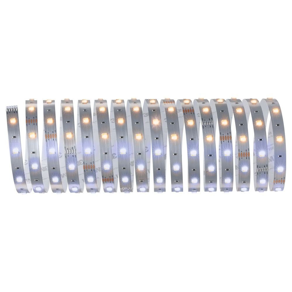 Paulmann LED Stripe LED Strip MaxLED Erweiterung in Silber 17,5W 1350lm 2700-6500K 5000mm, 1-flammig, LED Streifen