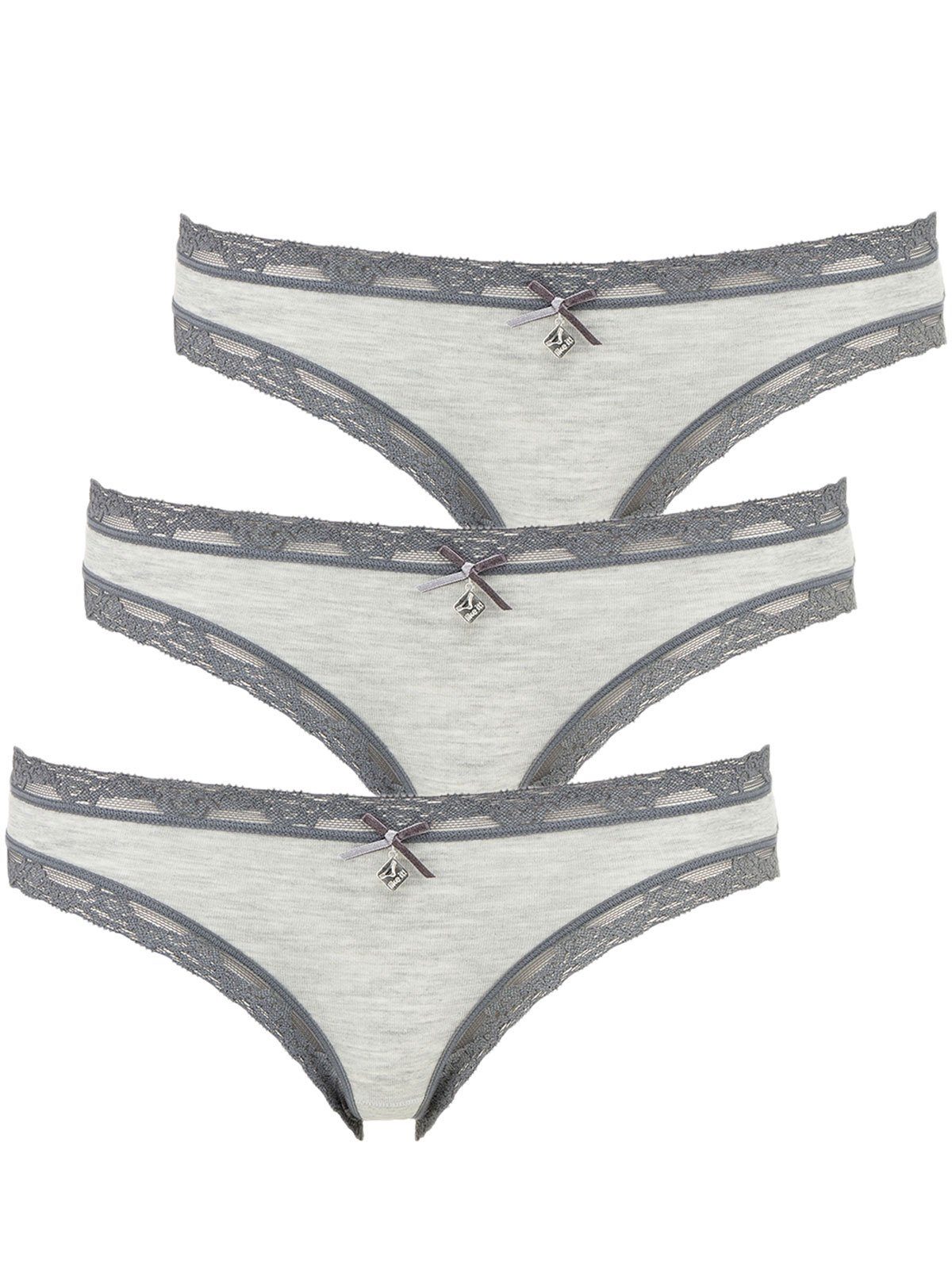 Bikinislip 3er Pack Damen Minislip Kim