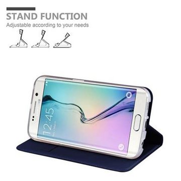Cadorabo Handyhülle Samsung Galaxy S6 EDGE Samsung Galaxy S6 EDGE, Klappbare Handy Schutzhülle - Hülle - mit Standfunktion und Kartenfach