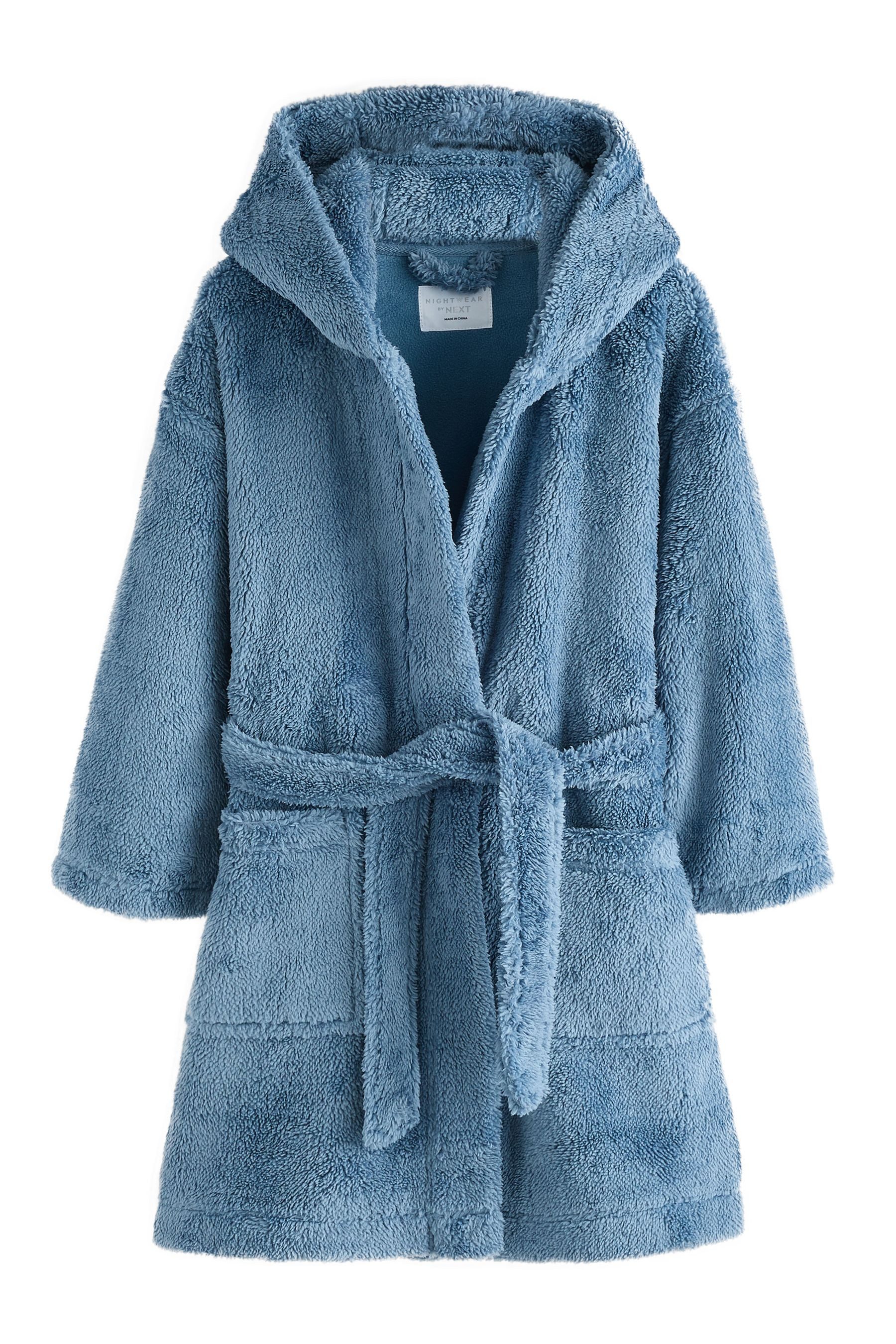 Next Kinderbademantel Morgenmantel aus Fleece, Polyester (recycelt), Polyester