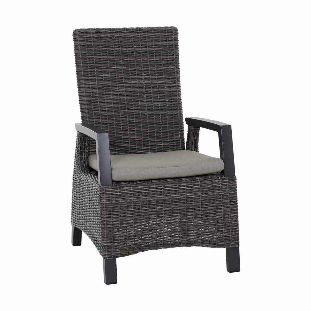 Siena Garden Gartensessel Corido, Diningsessel Polyrattan, inkl. Sitzkissen