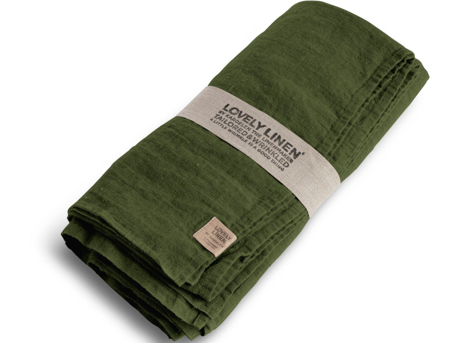 Lovely Linen Tischdecke Lovely Tischdecke Leinen jeep green 100 x 100 cm, LOVELY 100X100 JEEP GREEN L25xB14xH4CM