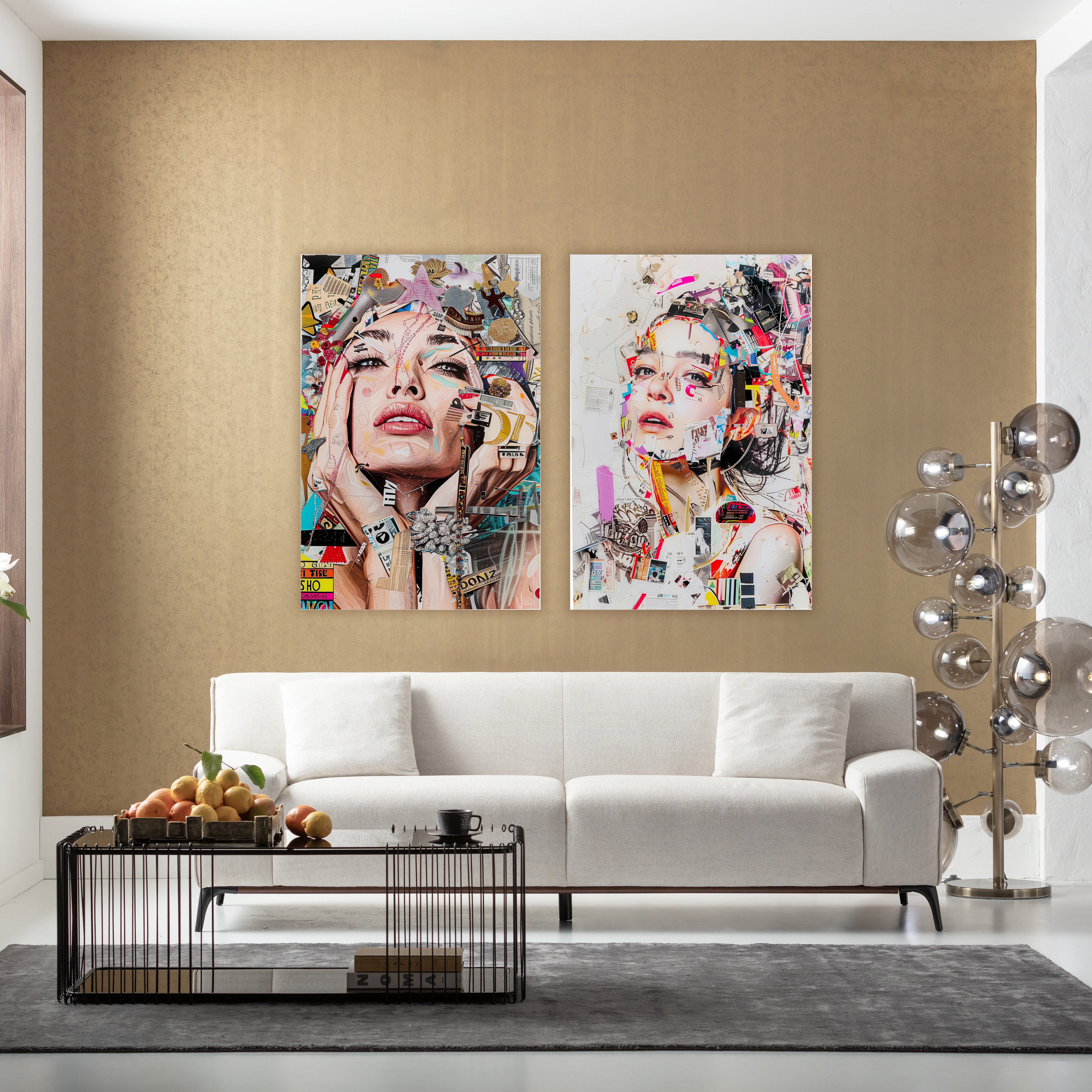 Kare Design Glasbild Artsy Portrait 80x120cm