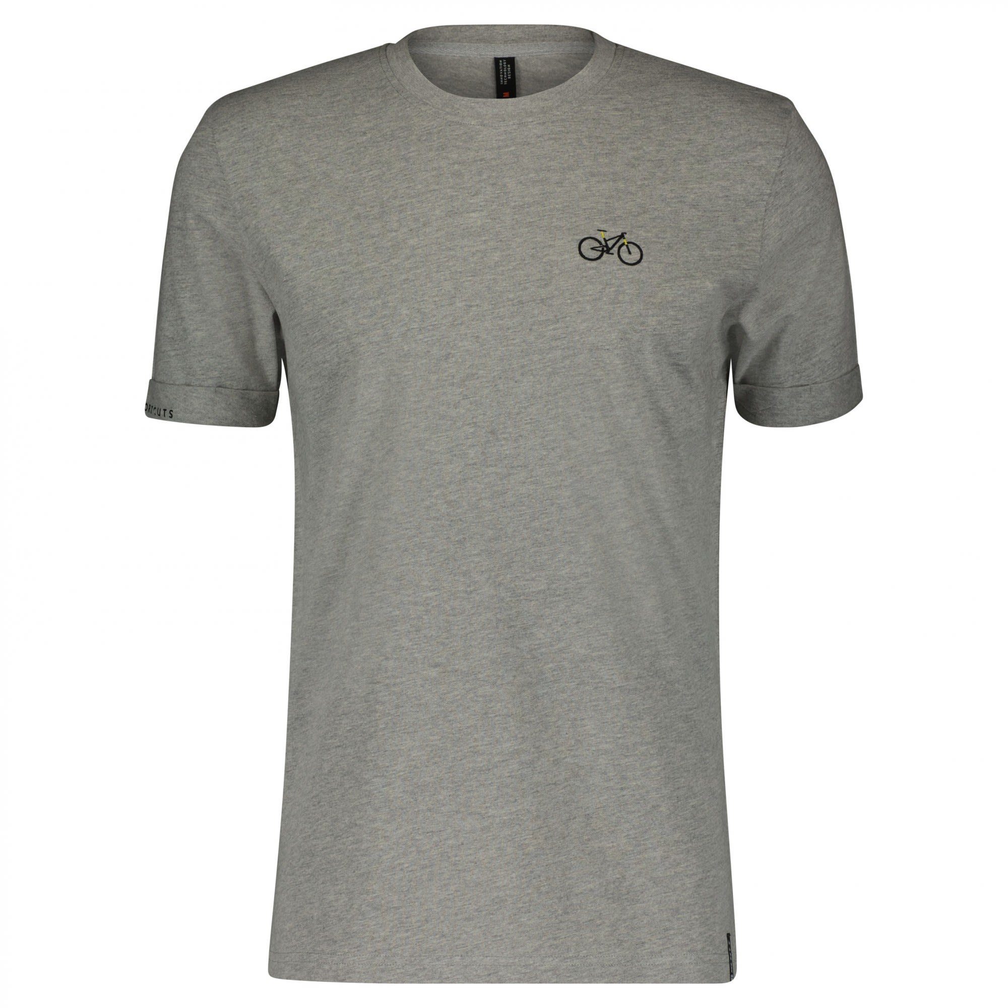 Scott T-Shirt Scott M Division S/sl Tee Herren Kurzarm-Shirt Light Grey Melange