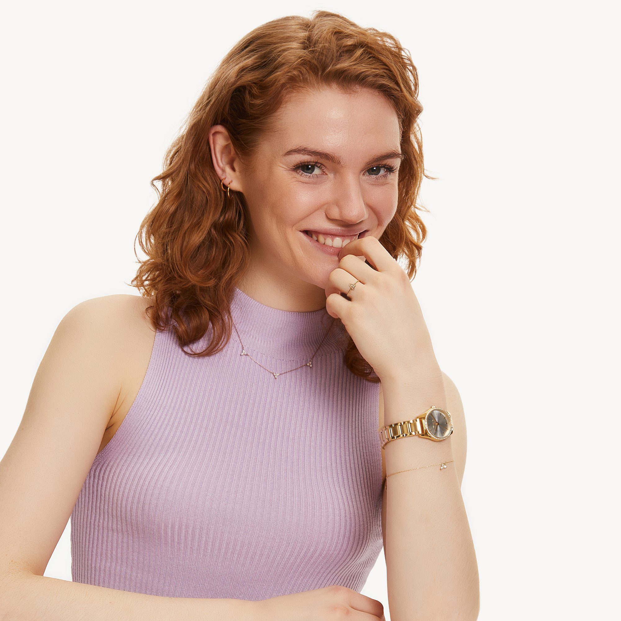 Tamaris Edelstahlkette Edelstahl goldfar...