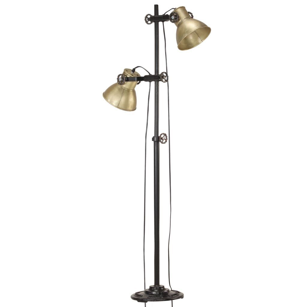 vidaXL Deckenleuchte Stehlampe 2-flammig Messing E27 günstig online kaufen