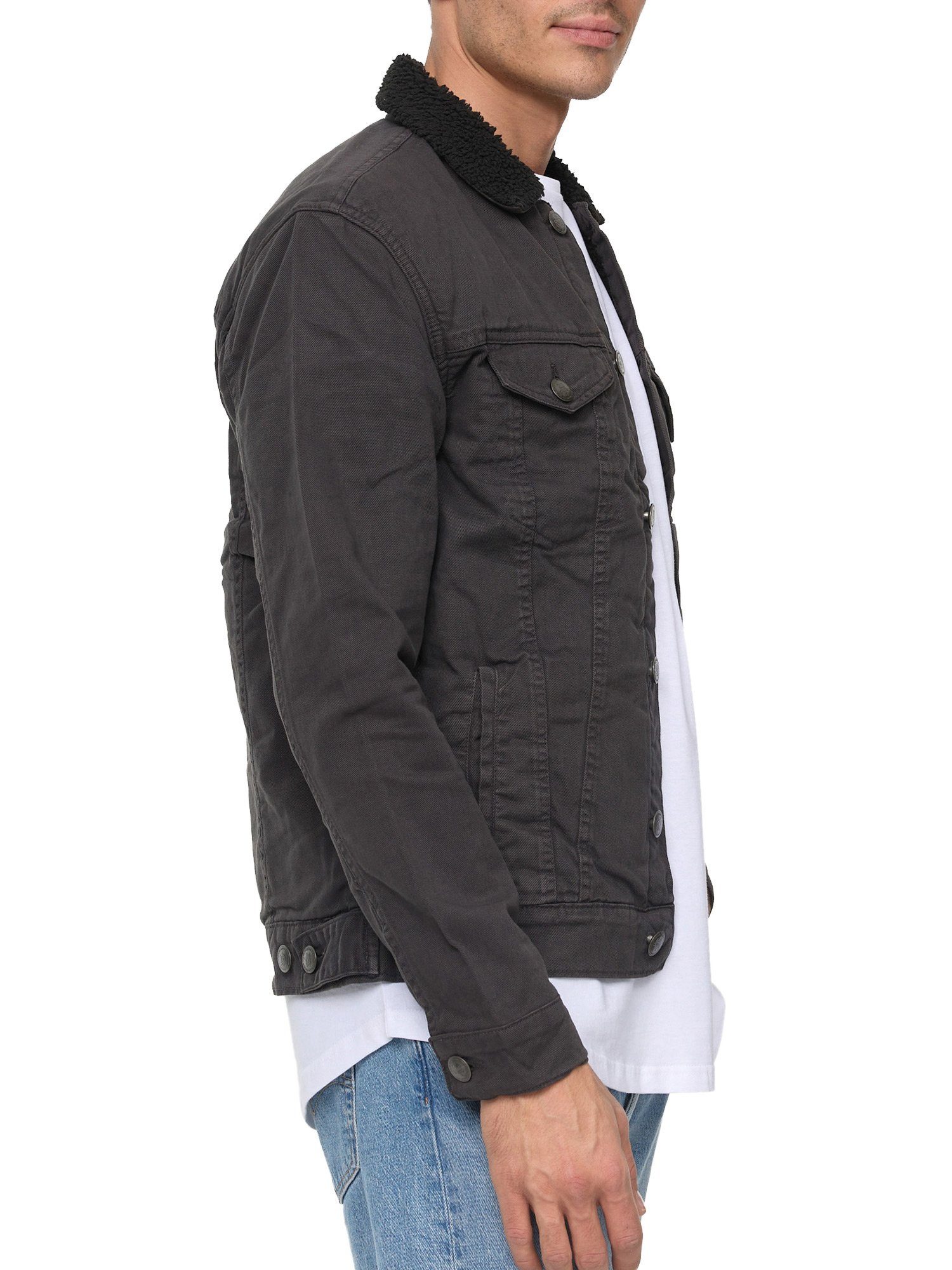 Tazzio Jeansjacke A400 Jeans Jacke mit Fellkragen