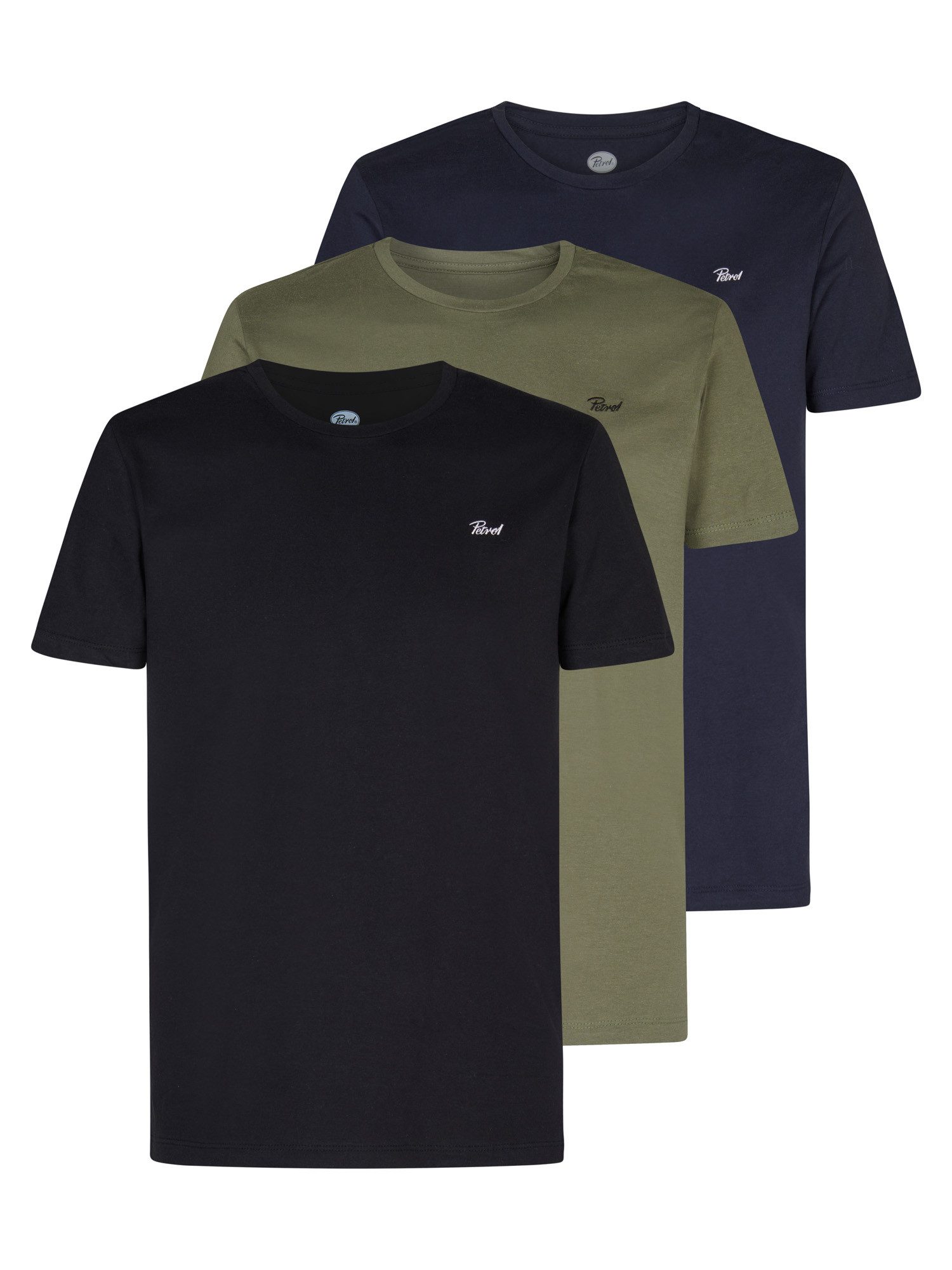 Petrol Industries T-Shirt 3-er Pack T-Shirt günstig online kaufen
