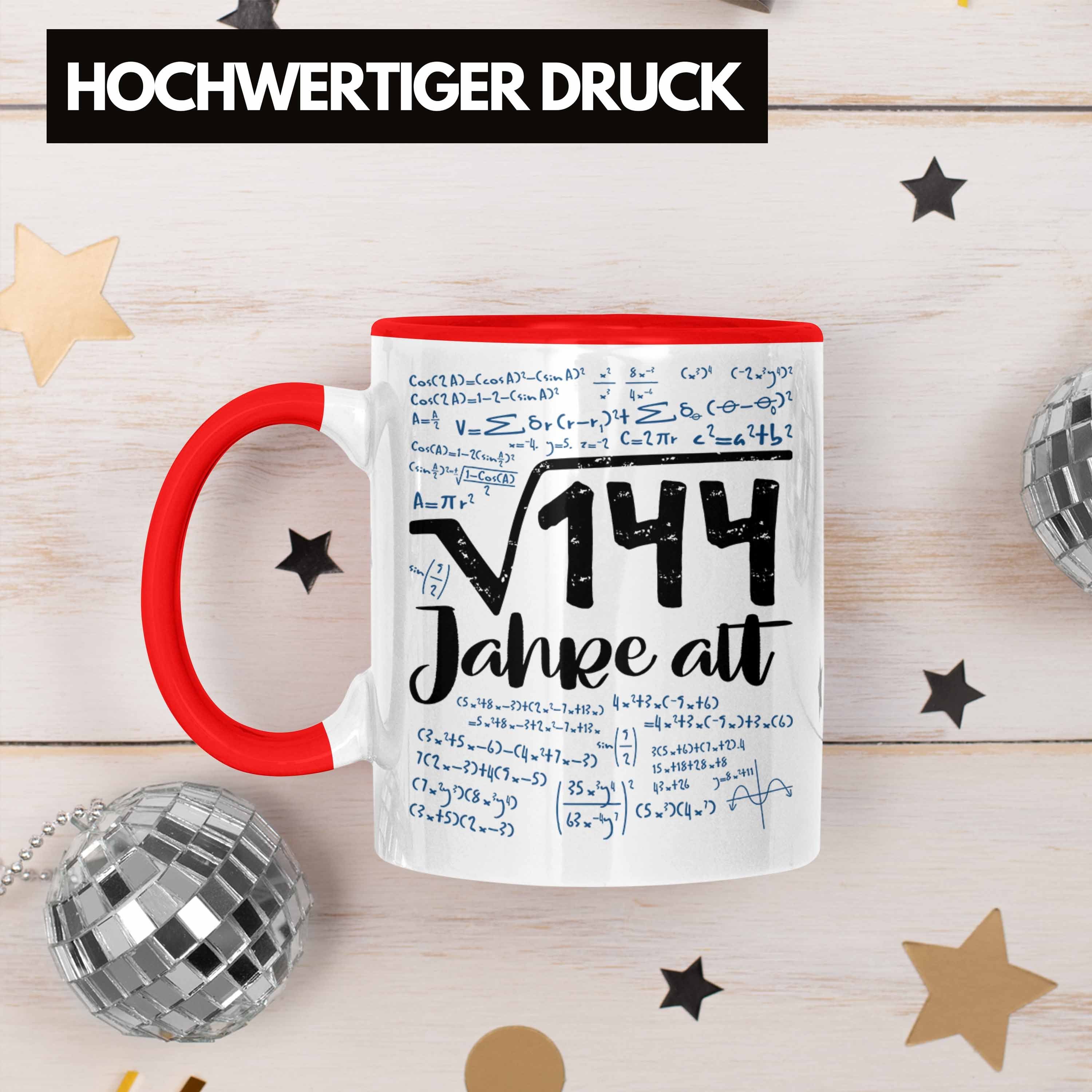 Geschenk Rot Trendation 144 12er Idee Quadratwurzel Geburtstag Lustige Math Tasse Tasse 12.