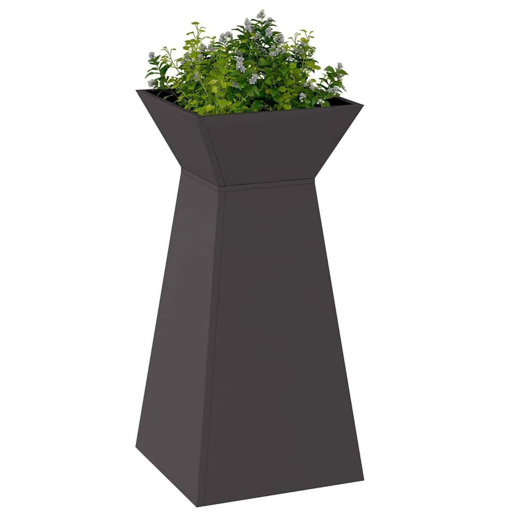 vidaXL Blumentopf Säulen Pflanzer Schwarz 35 günstig online kaufen