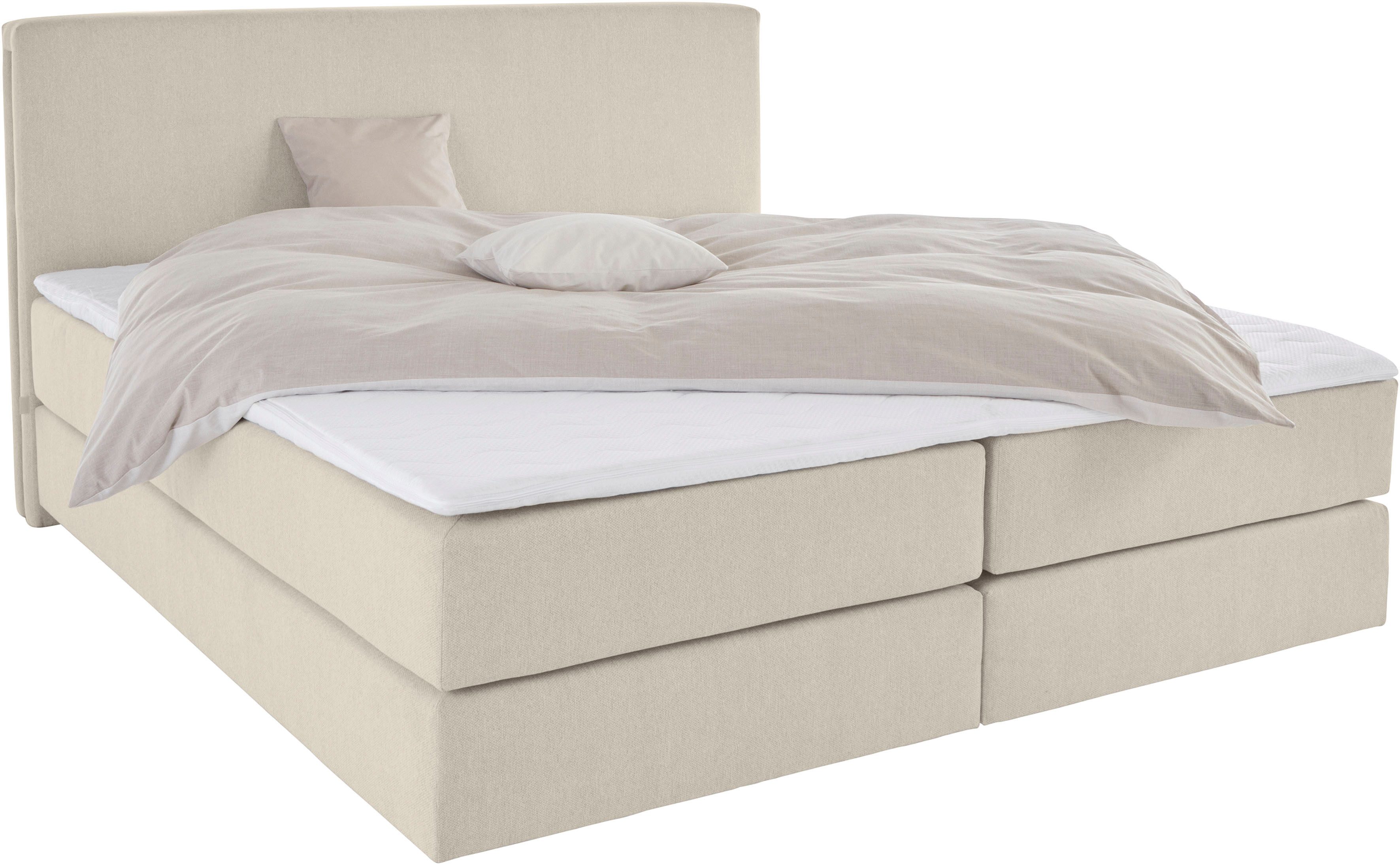 LeGer Home by Lena Gercke Boxspringbett Zalia erhältlich in verschiedenen Breiten, inkl. Toppper, wahlweise mit Bonnell- oder 7-Zonen-Tonnentaschenfederkern