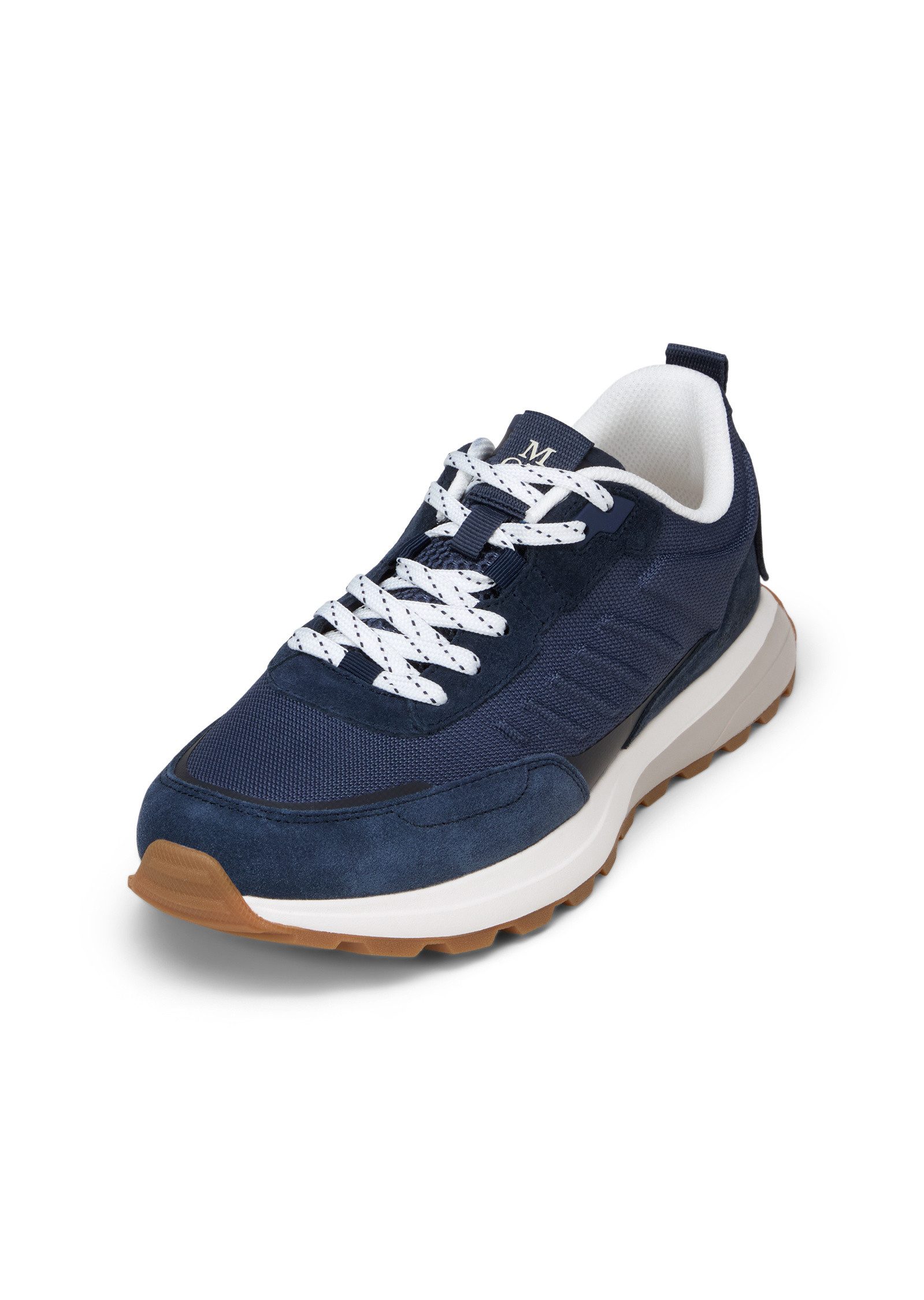 aus Rindleder und recyceltem Polyester Sneaker