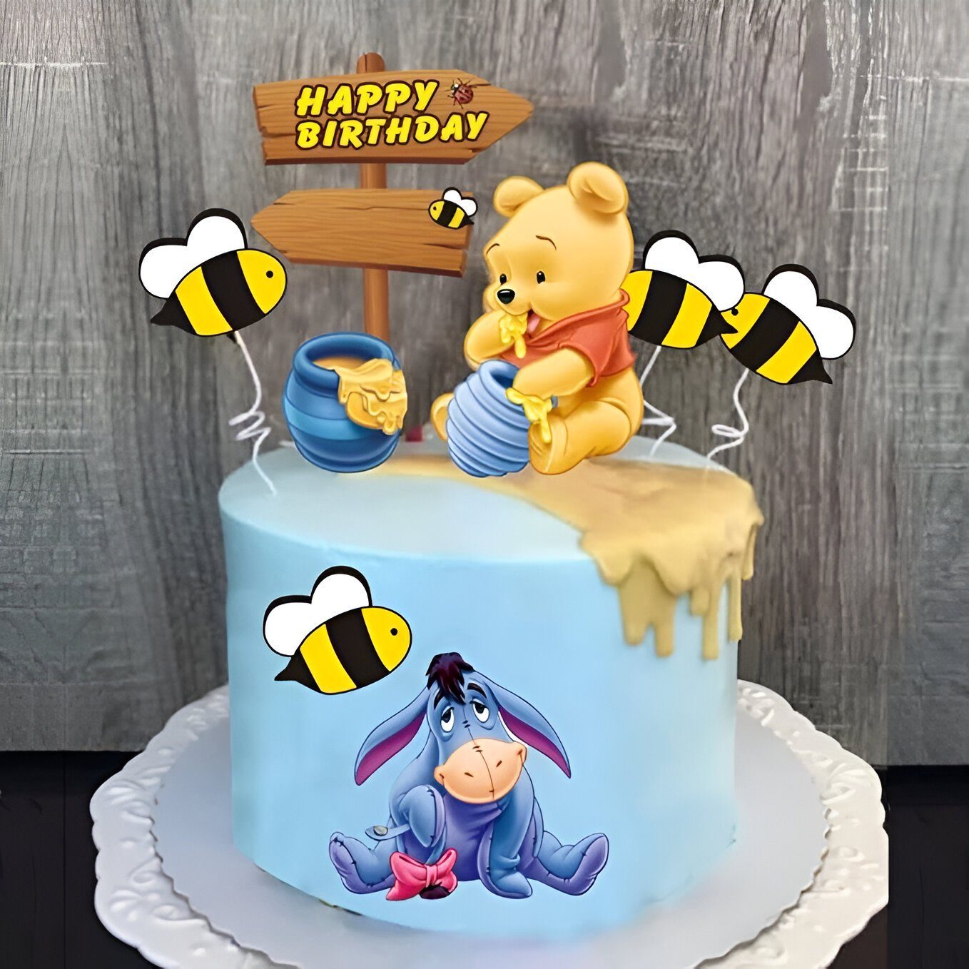 Tortenstecker Winnie Puuh Topper - Perfekt für besondere Anlässe