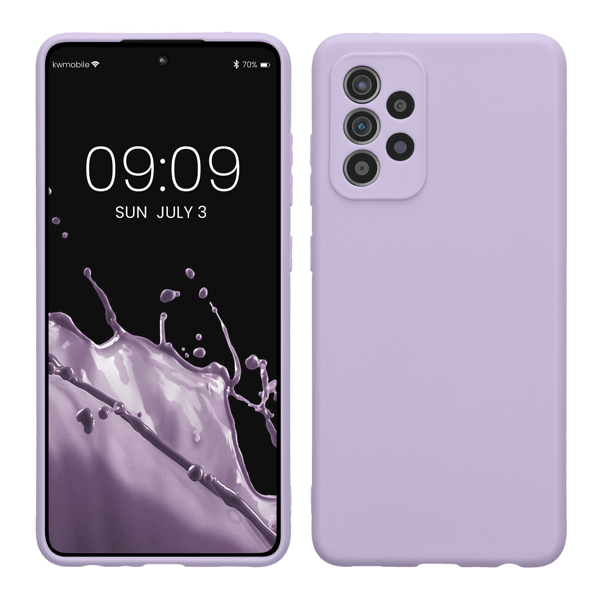 kwmobile Smartphone-Hülle Handyhülle für Samsung Galaxy A52 / A52 5G / A52s 5G Hülle, Weiches Handy Silikon Case - Schutzhülle Cover