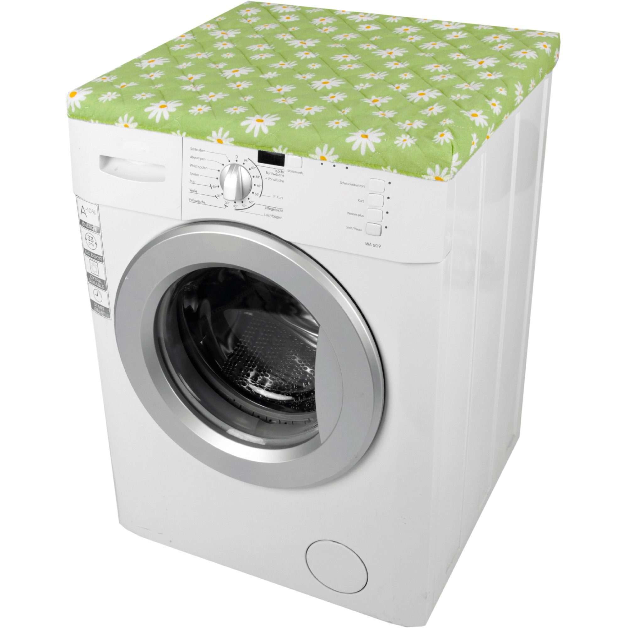 Bestlivings Waschmaschinenbezug 60x60cm aus Baumwolle/Polyester, mit Gummizug, Frottee-Steppung, maschinenwaschbar & trocknergeeignet – Bild 5 von 5