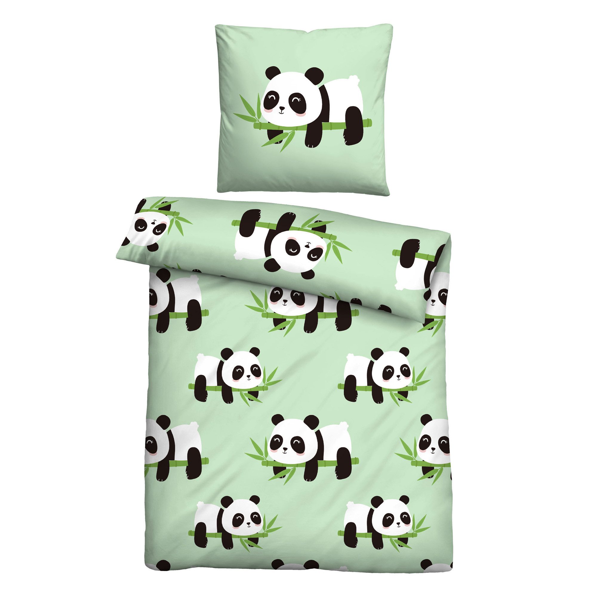 Bestlivings Kinderbettwäsche mit Motiv, Mikrofaser, 2 teilig, 135x200/80x80 cm, mit verdecktem Reißverschluss, atmungsaktiv