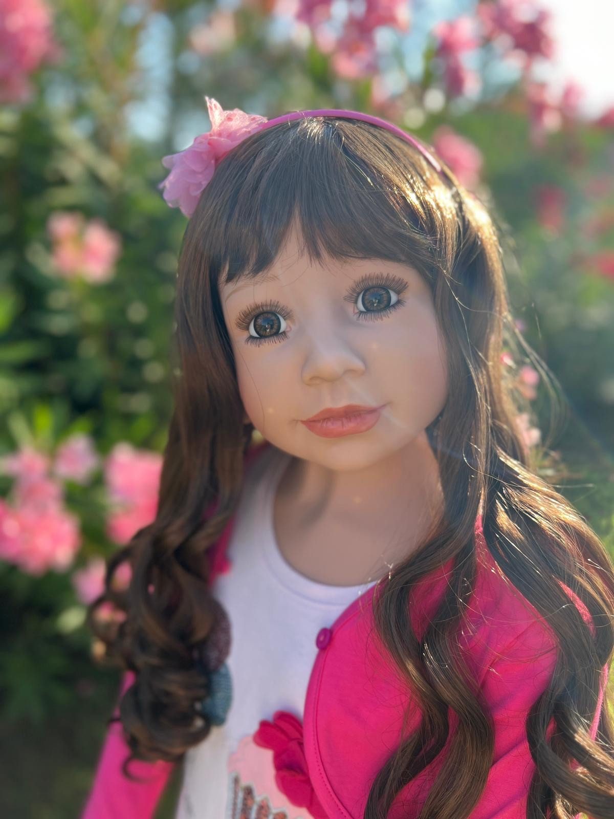 CMTPUPPENGALERIE Stehpuppe Olivia von Monika Levenig - braun - 122 cm - (1-tlg)