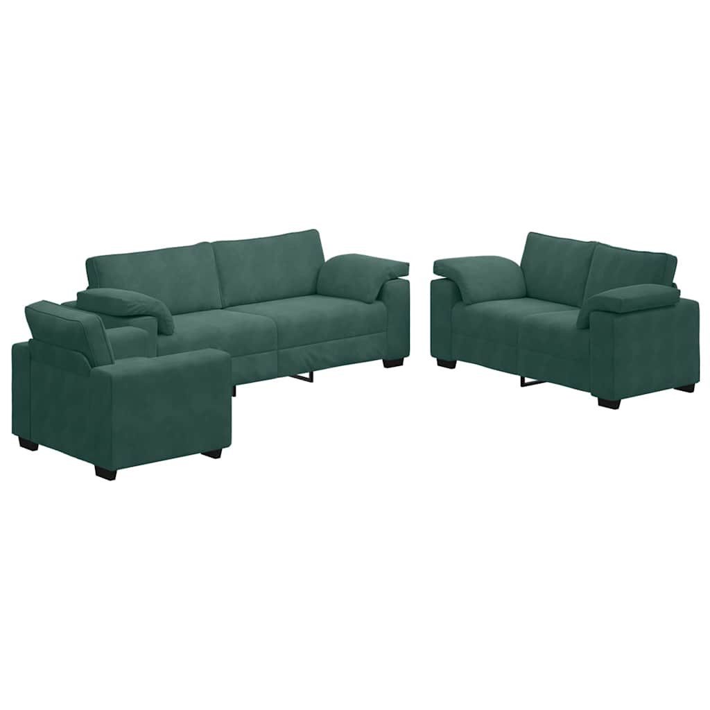 vidaXL Sofa 3-tlg. Sofagarnitur mit Kissen günstig online kaufen