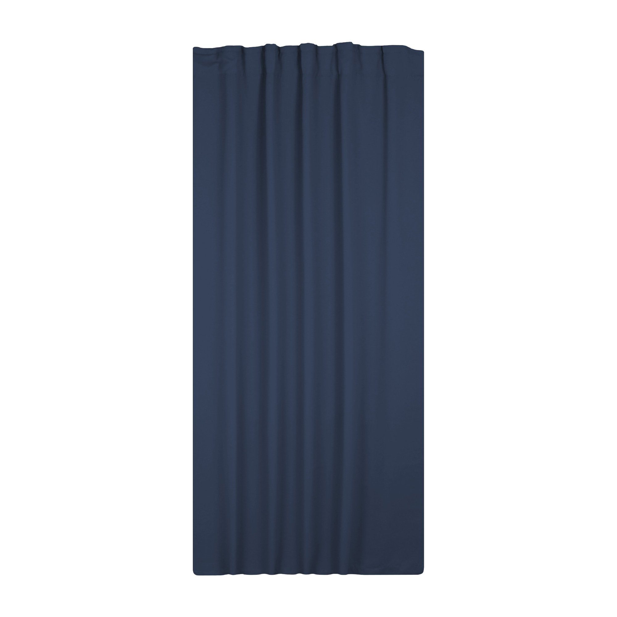 Verdunkelungsvorhang Verdunklungsvorhang verdunkelnd, Kräuselband Gardine, blickdicht Deko, Blau (1 und Polyester St), Thermo- Navy Vorhang Kräuselband Haus