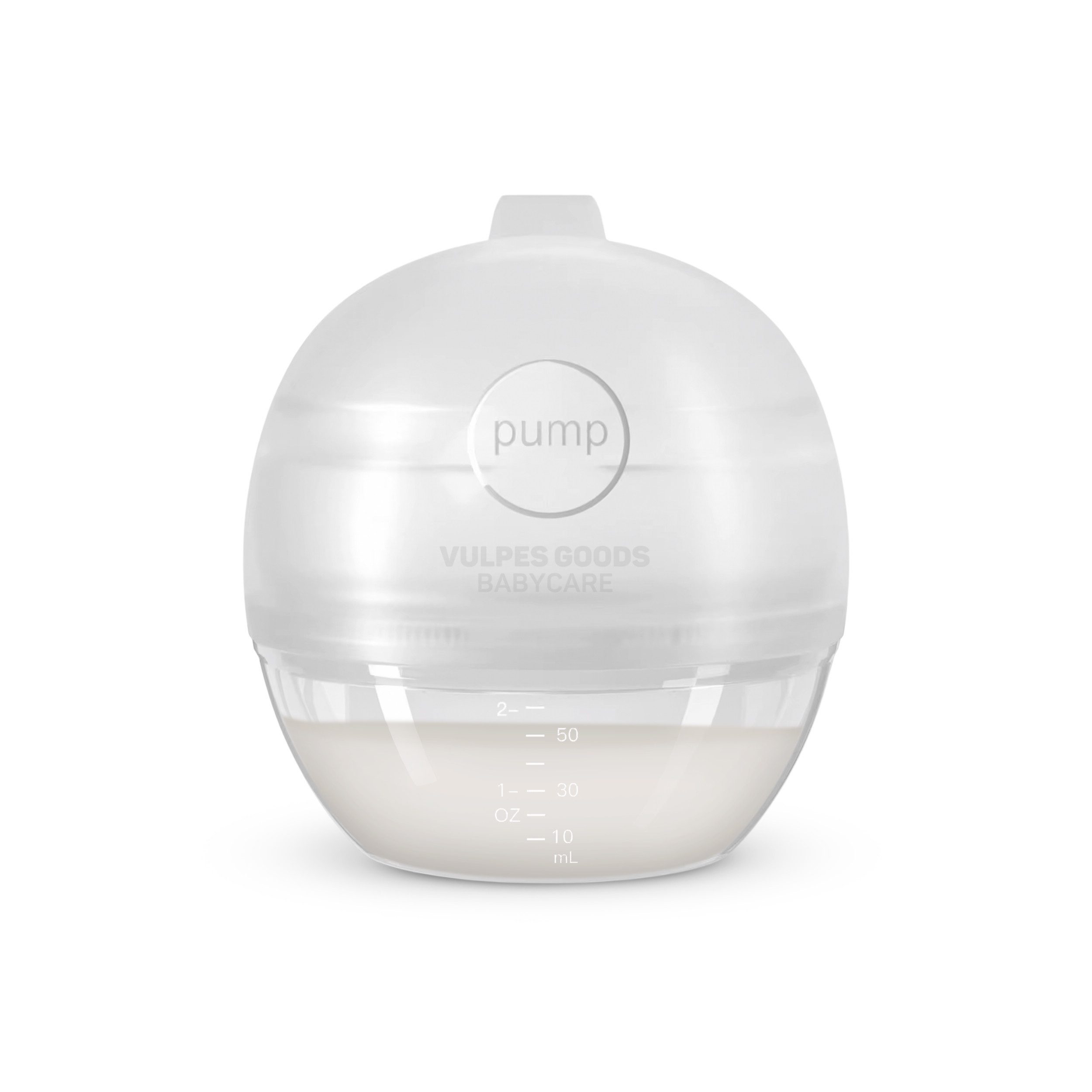 Vulpes Goods Handmilchpumpe BabyCare, Milchsammler, 60 ml, handsfree