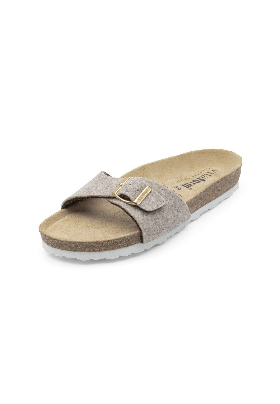 vitaform Unisex Pantoletten Wollfilz Pantolette