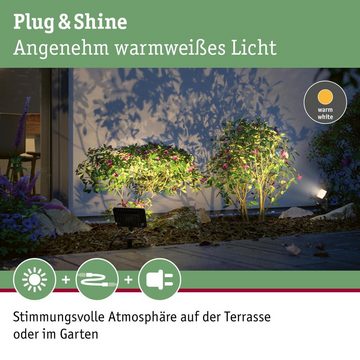 Paulmann LED Gartenstrahler Plug & Shine LED Strahler in Schwarz 6,8W 650lm IP65, keine Angabe, Leuchtmittel enthalten: Ja, fest verbaut, LED, warmweiss, Außenstrahler