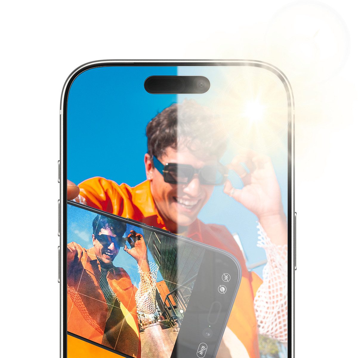CARE by PanzerGlass Displayschutzglas Anti-Reflective Armor Screen Protector für Apple iPhone 17 Pro, Displayschutzfolie, Schutzfolie, Bildschirmschutz, kratz- & stoßfest