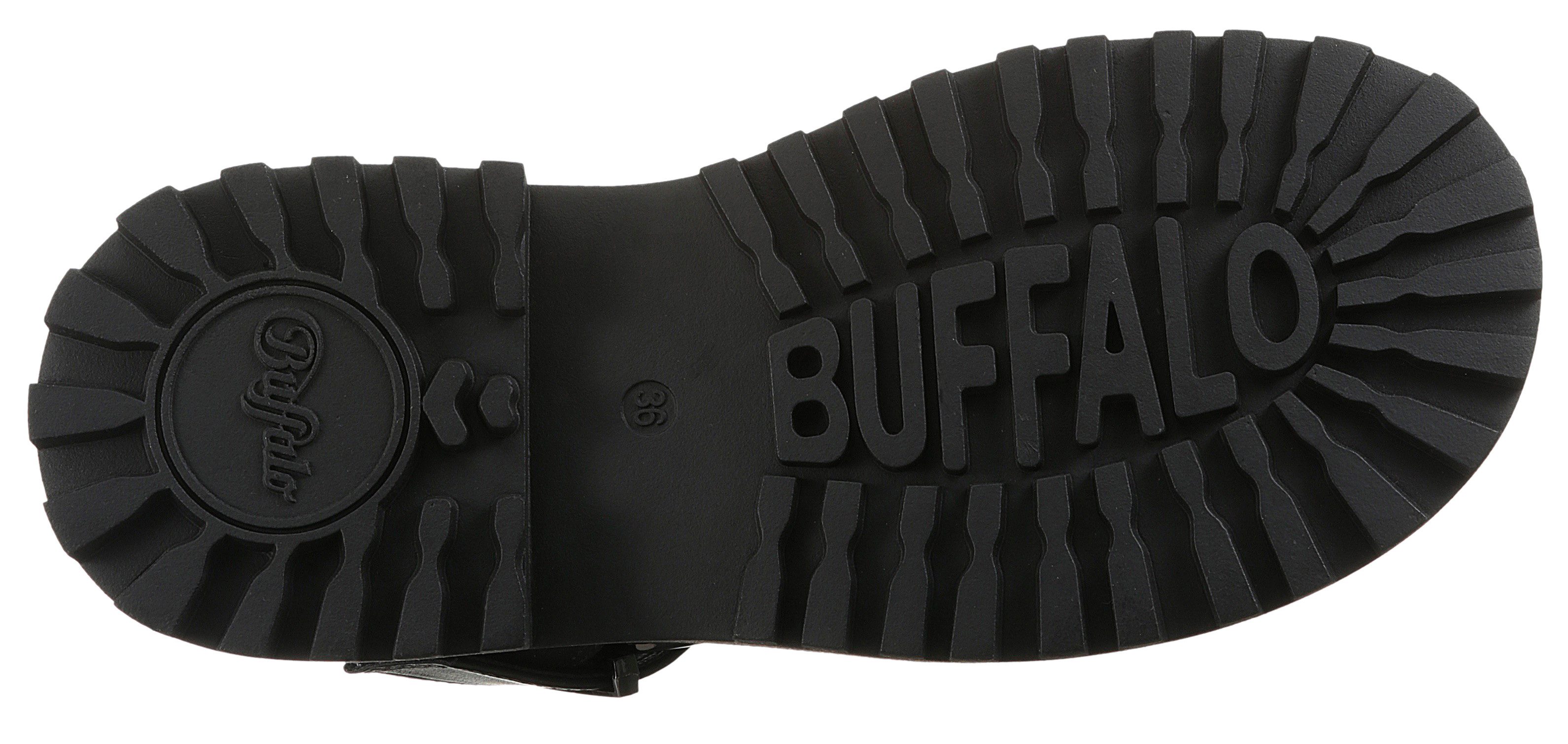 Buffalo PLUTO JOJO Plateausandale, Riemchensandale, Festival-Sandale, Sommerschuh mit Plateau