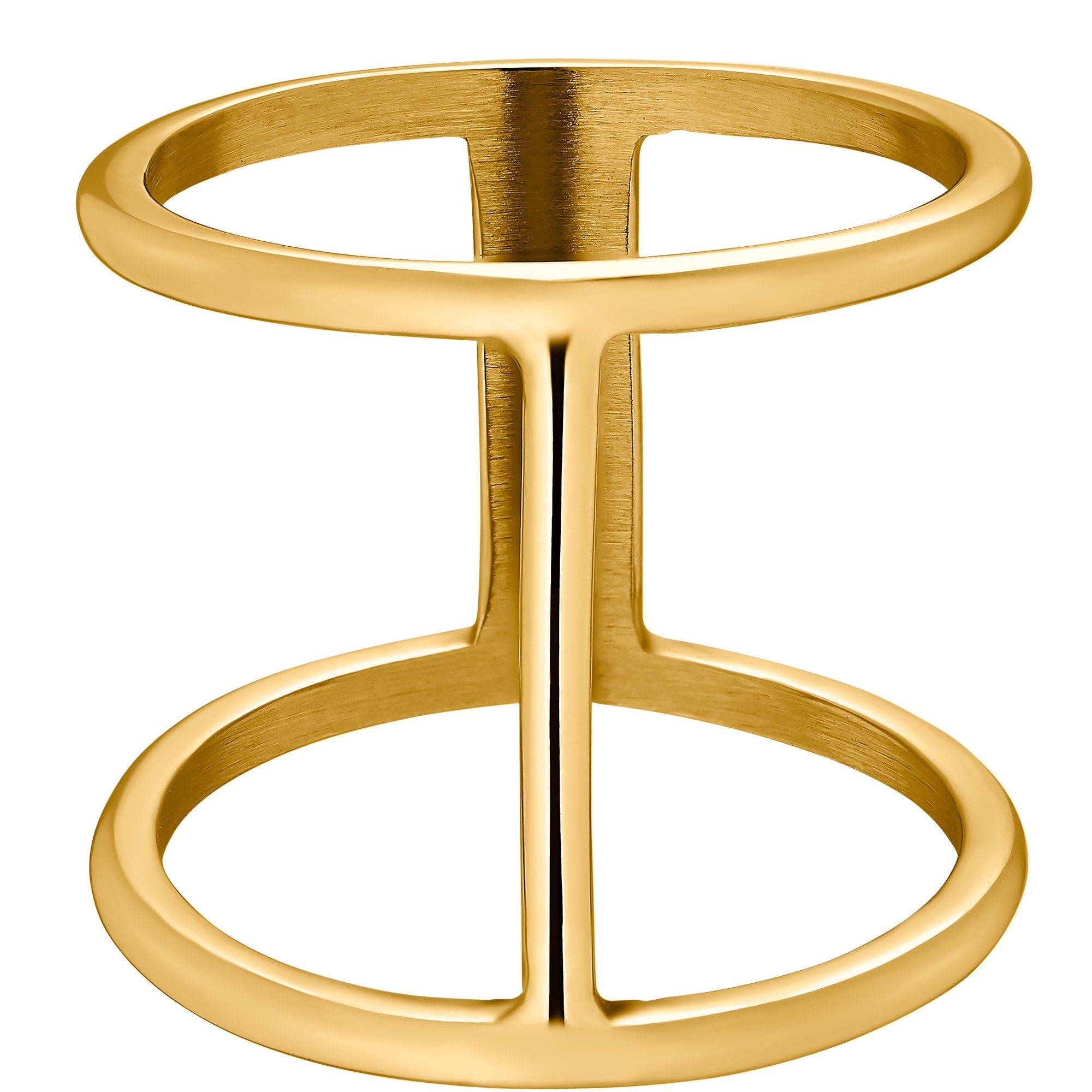 Heideman Fingerring Jarek poliert (Ring, für Geschenkverpackung), Frauen inkl. 1-tlg., goldfarben Damenring