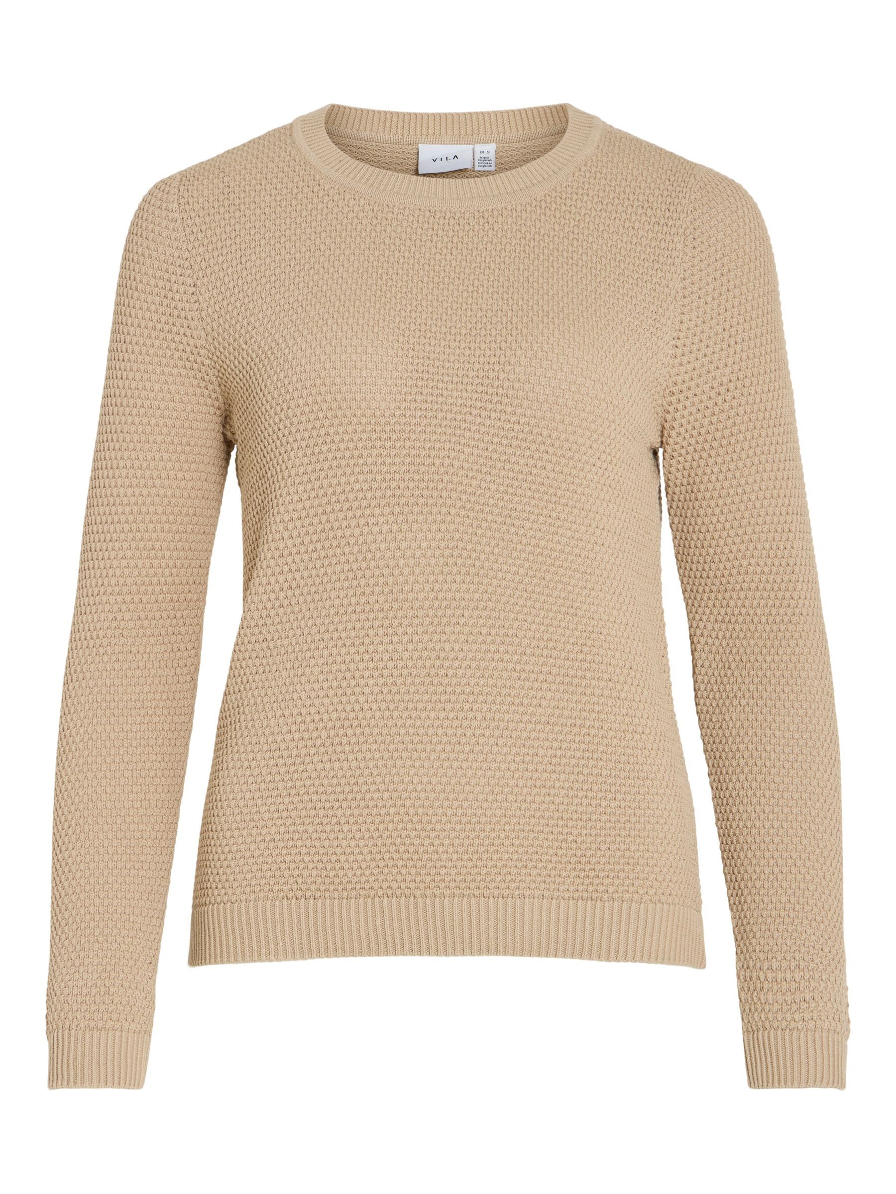 Vila Strickpullover Struktur Strickpullover Kuscheliger Design günstig online kaufen