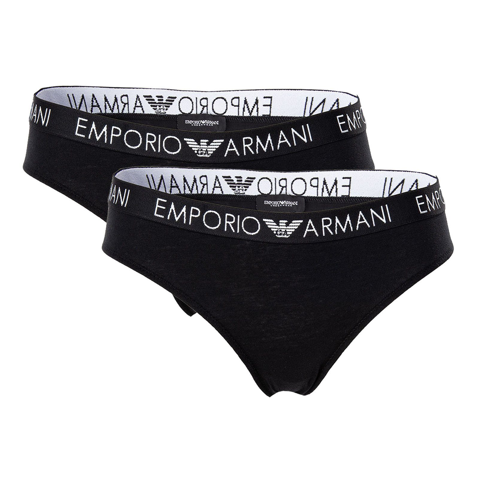 Emporio Armani Slip Damen Briefs 2er Pack - Slips, Stretch Cotton